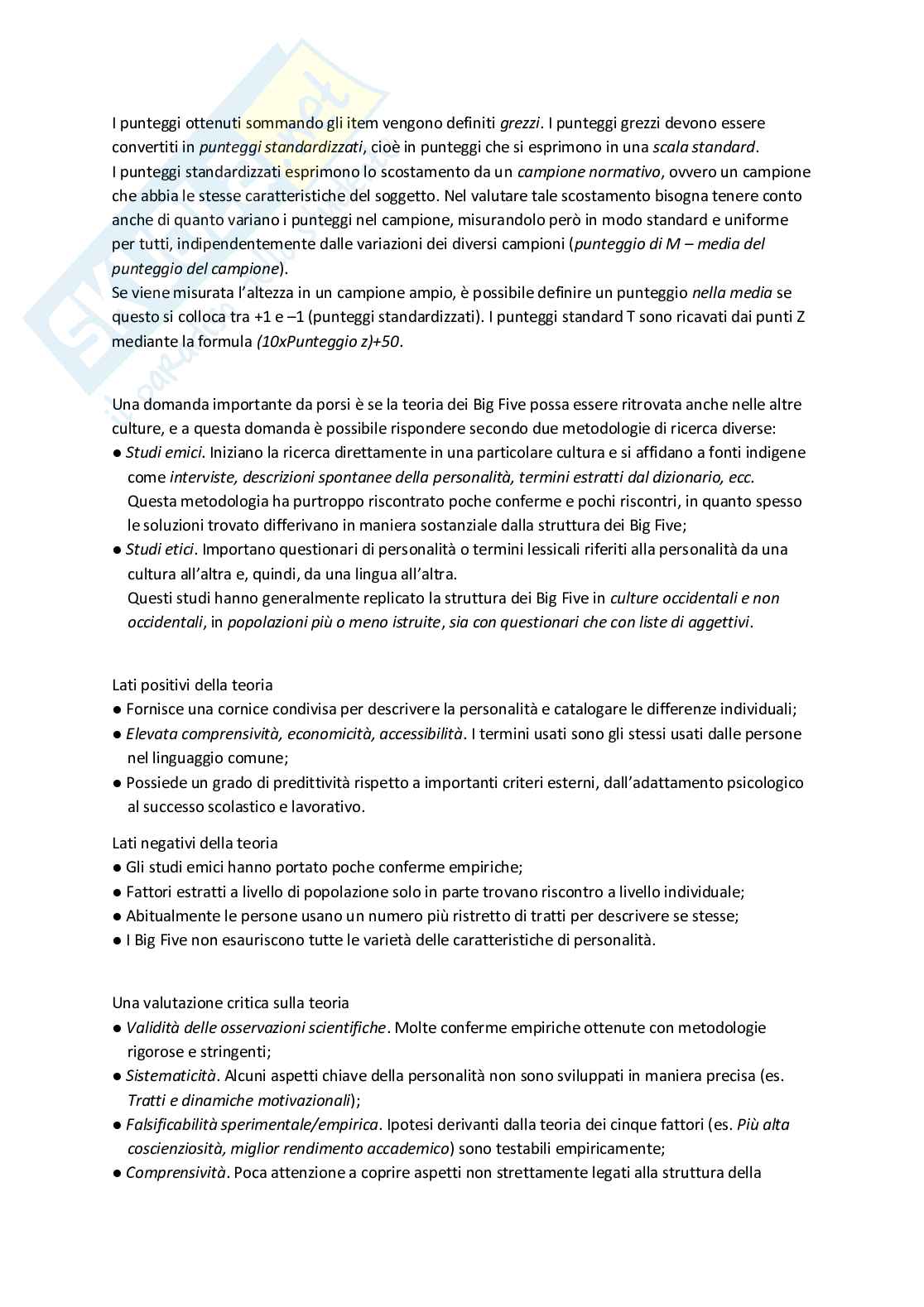 Appunti Psicologia delle emozioni delle motivazioni e della personalità: teorie e metodi Pag. 21