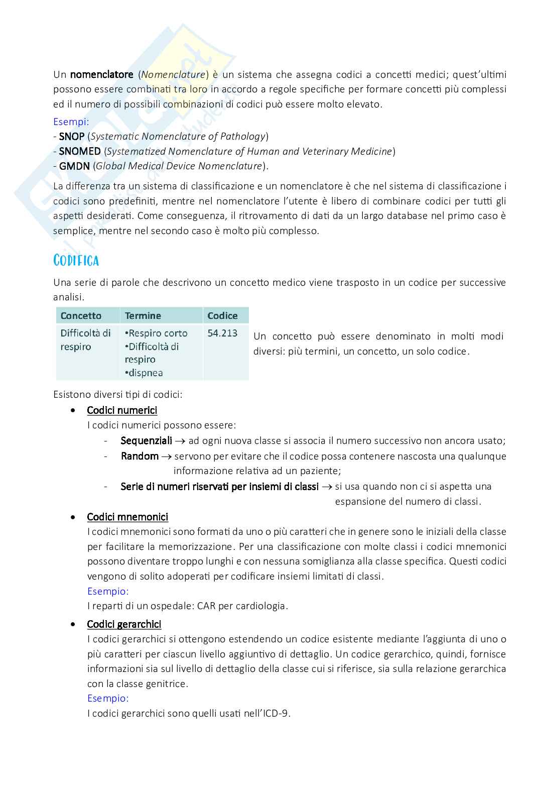 Appunti di Informatica medica Pag. 51