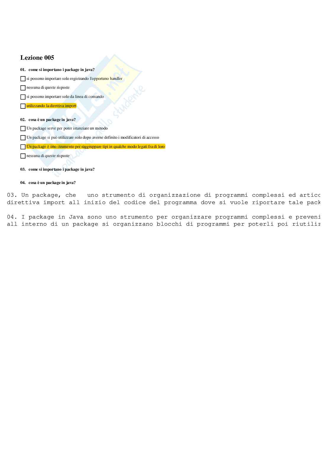 Paniere Algoritmi e strutture di dati (2025) - Risposte multiple e aperte Pag. 6