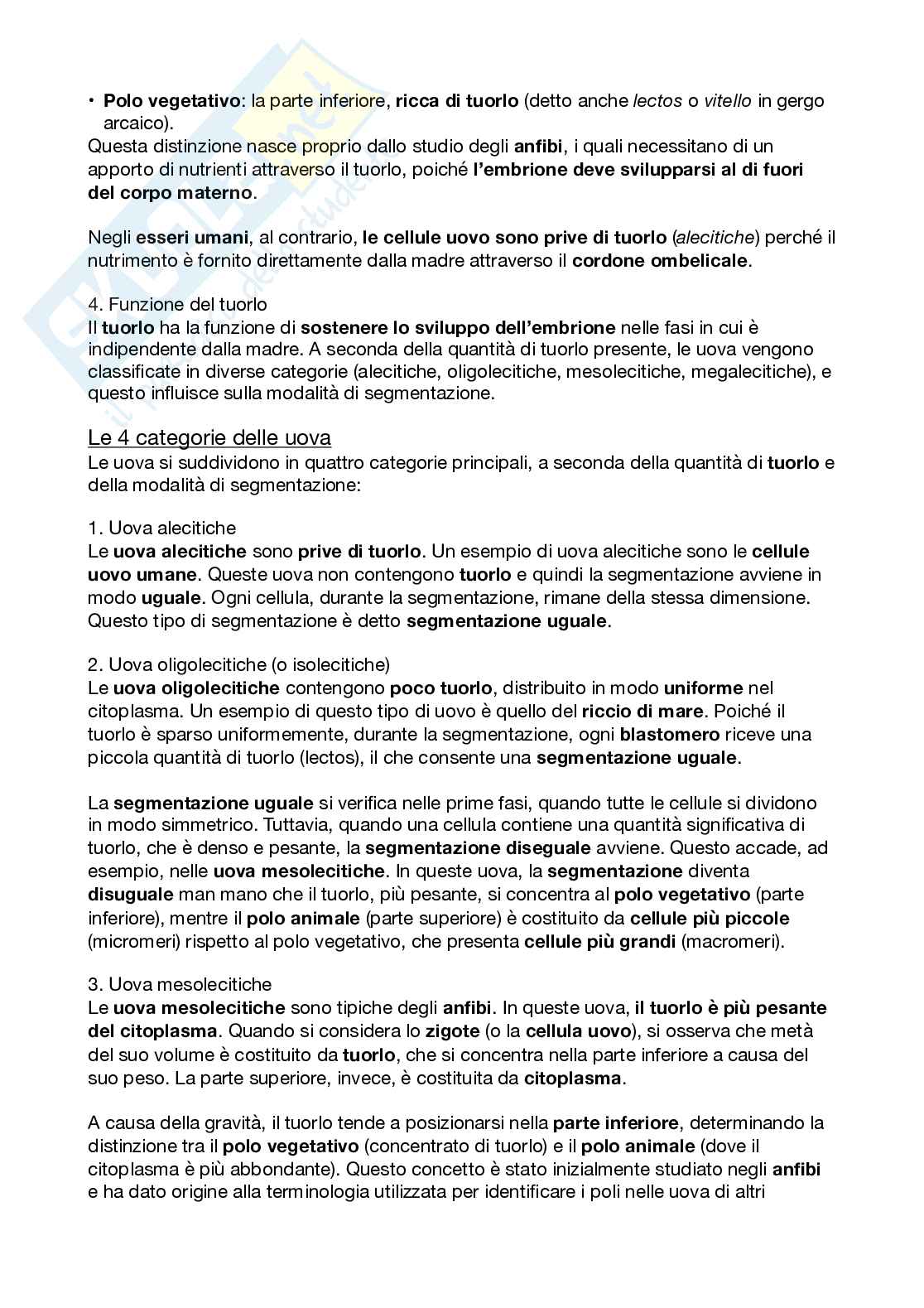 Biologi dello sviluppo e cellulare Pag. 46