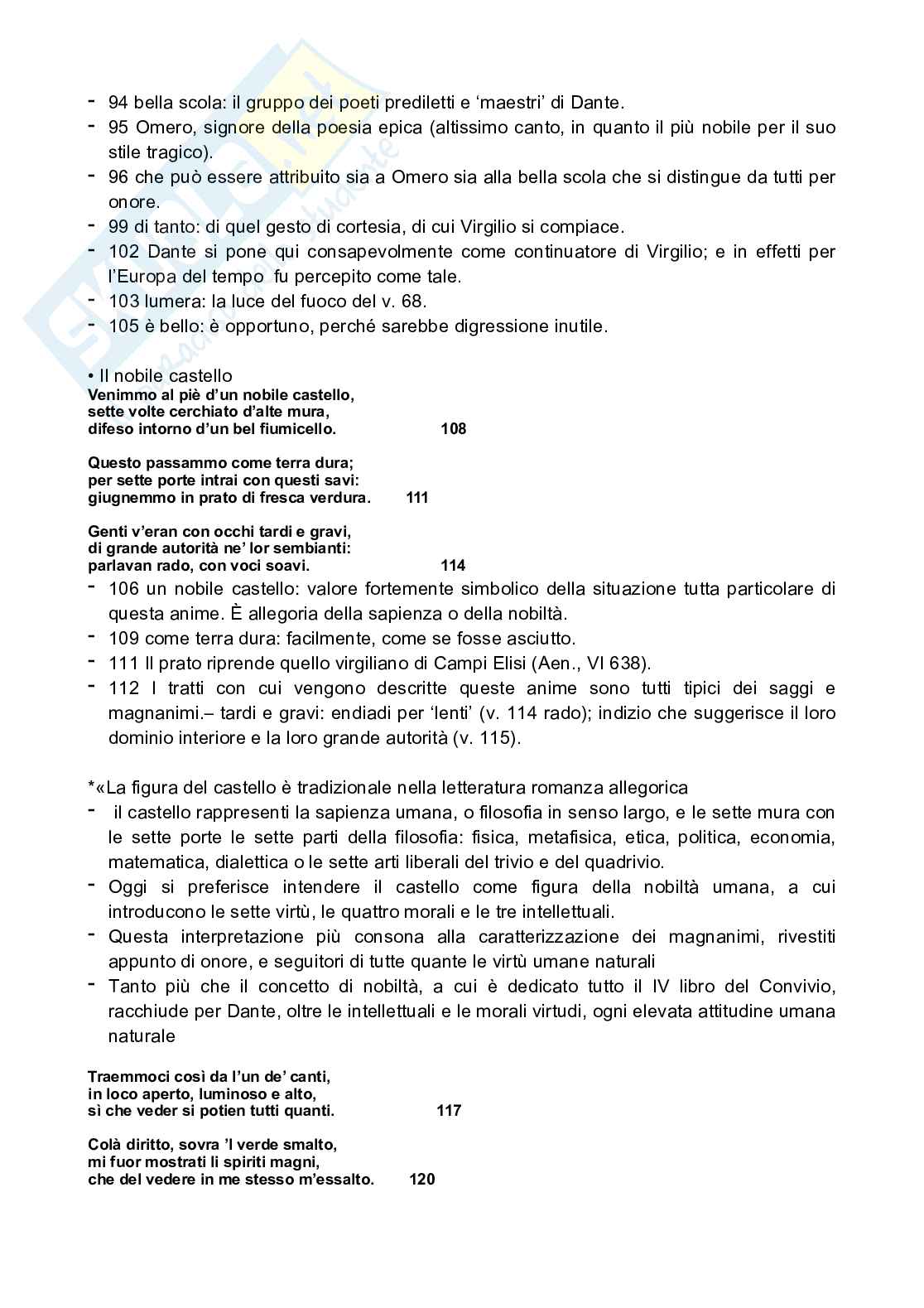Divina Commedia, Inferno: analisi Canti I-X Pag. 26