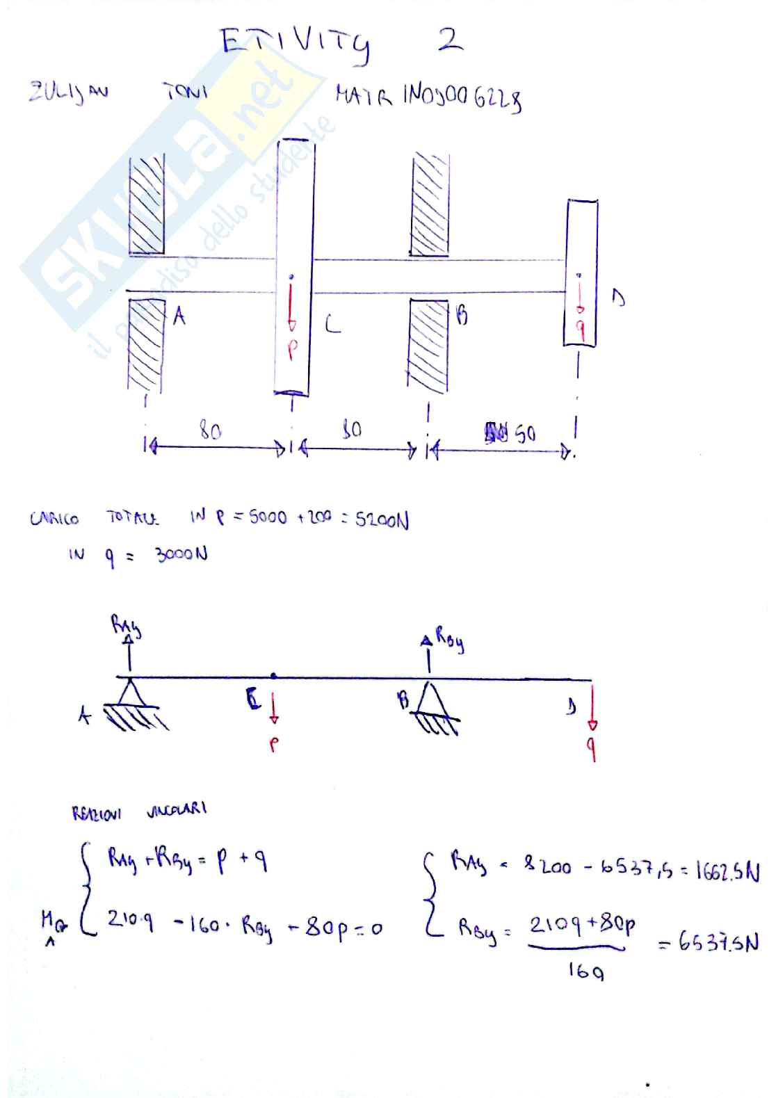 Etivity 2+3 Meccanica applicata alle macchine Pag. 1