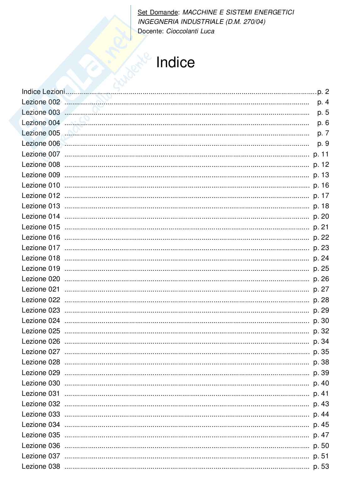 Paniere Macchine e sistemi energetici Pag. 2