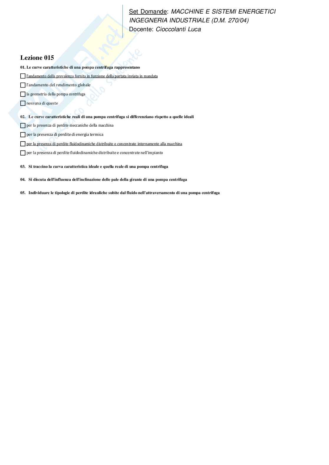 Paniere Macchine e sistemi energetici Pag. 21