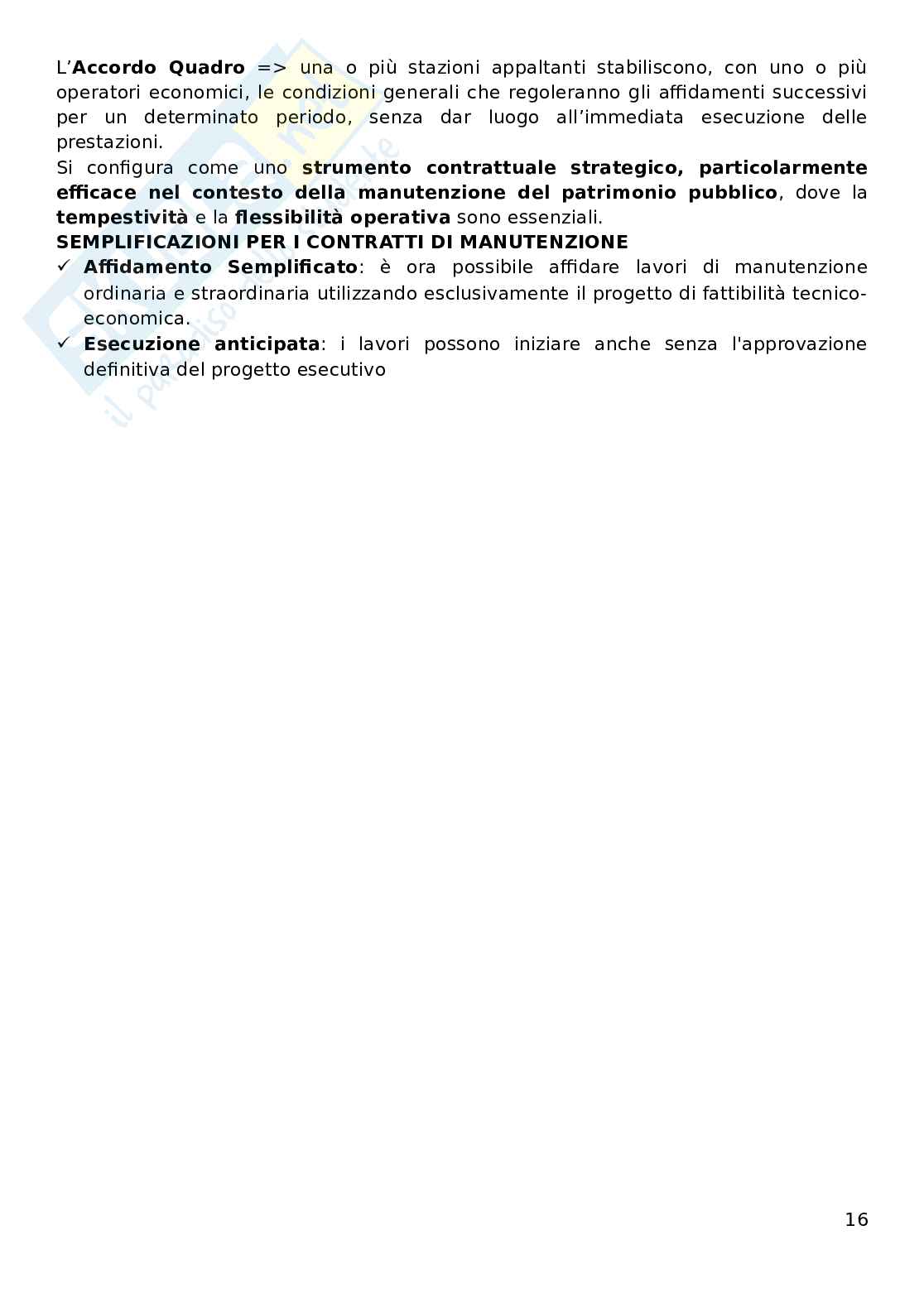 Esame di abilitazione: Il Nuovo Codice dei Contratti Pubblici (D.Lgs. 36/2023): struttura, principi, procedure e ruoli operativi Pag. 16