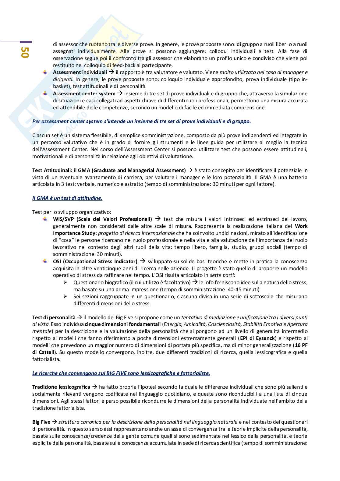 Psicologia del lavoro e delle organizzazioni Pag. 51