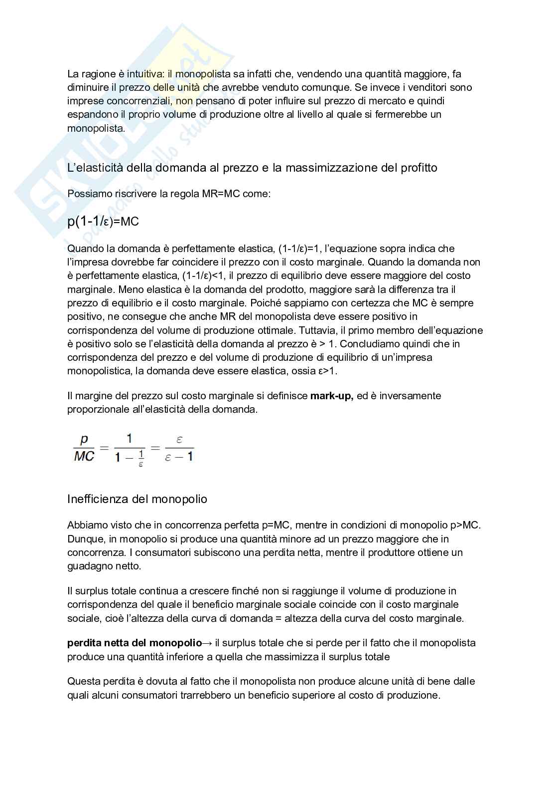 Riassunto esame Microeconomia, Prof. Stanca Luca, libro consigliato Microeconomia VII Edizione McGrawHill editore-Michael L. Katz, Harvey S. Rosen, Carlo Andrea Bollino, Wyn Morgan, Katz, Rosen, Bollino, Morgan Pag. 66