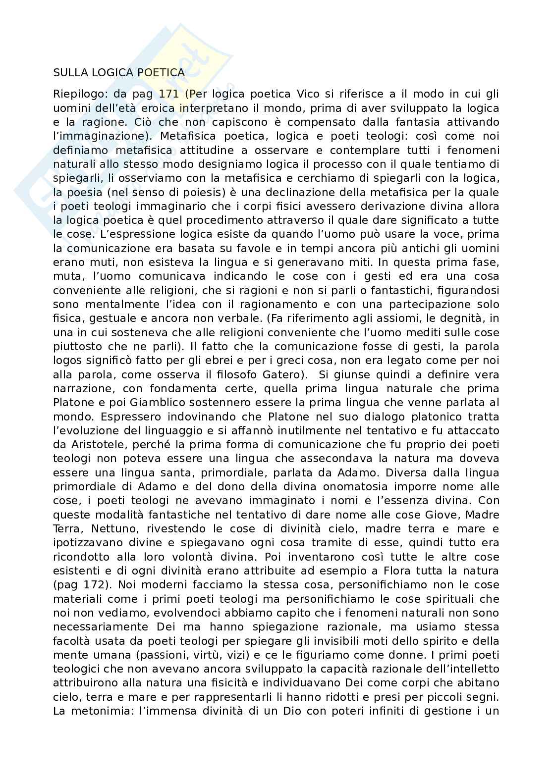 Letteratura Italiana del Settecento (700) Pag. 11