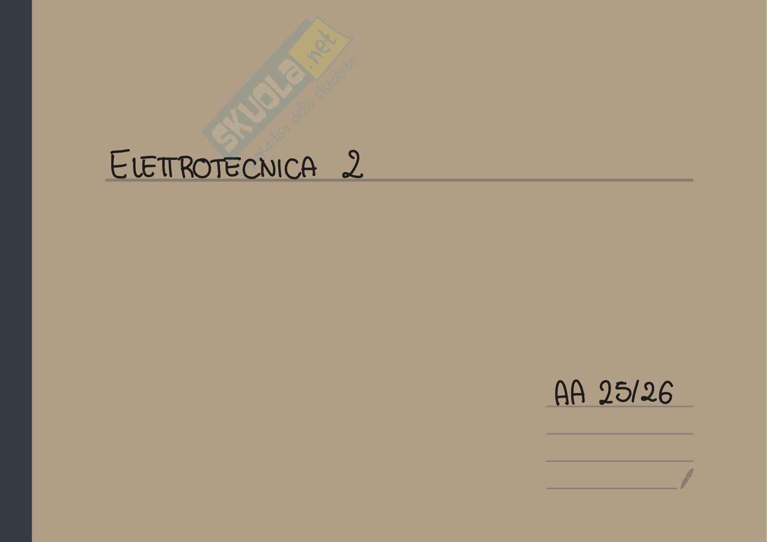 Appunti Elettrotecnica 2 - parte 1 Pag. 1