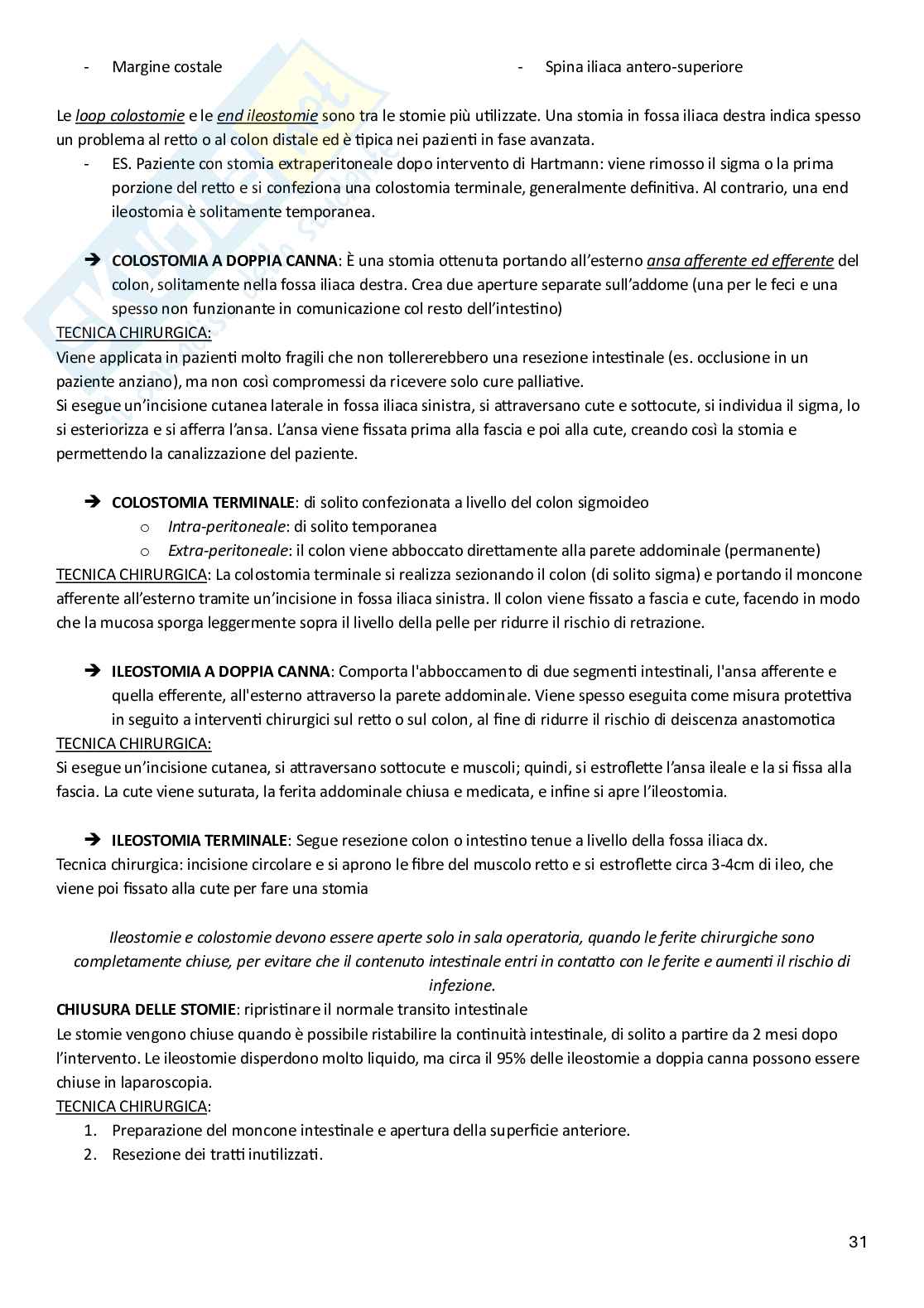 Chirurgia generale  Pag. 31
