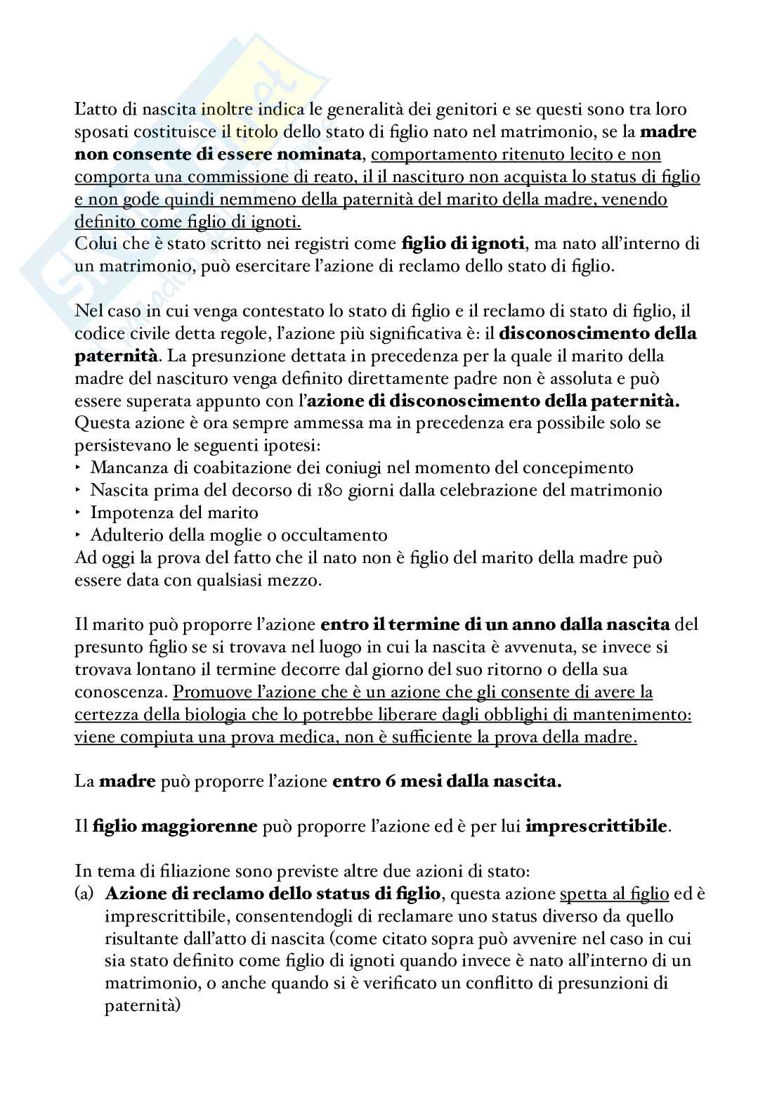 Riassunto esame Istituzioni di diritto privato, Prof. Quarta Alessandra, libro consigliato Manuale di diritto privato, Torrente Pag. 46