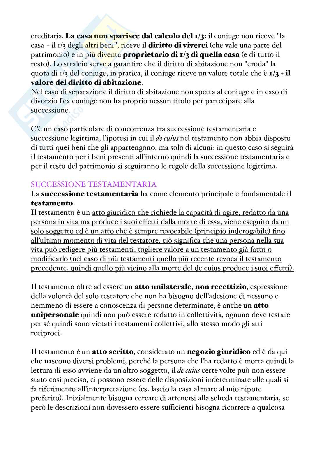 Riassunto esame Istituzioni di diritto privato, Prof. Quarta Alessandra, libro consigliato Manuale di diritto privato, Torrente Pag. 61