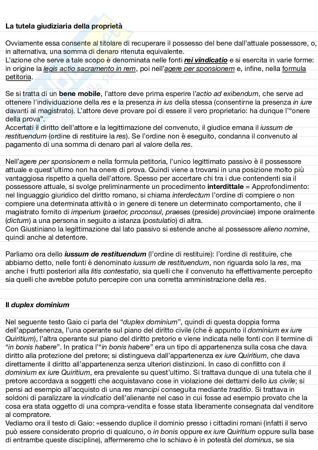 Appunti Diritto Romano, Prof.ssa Tassi Pag. 26