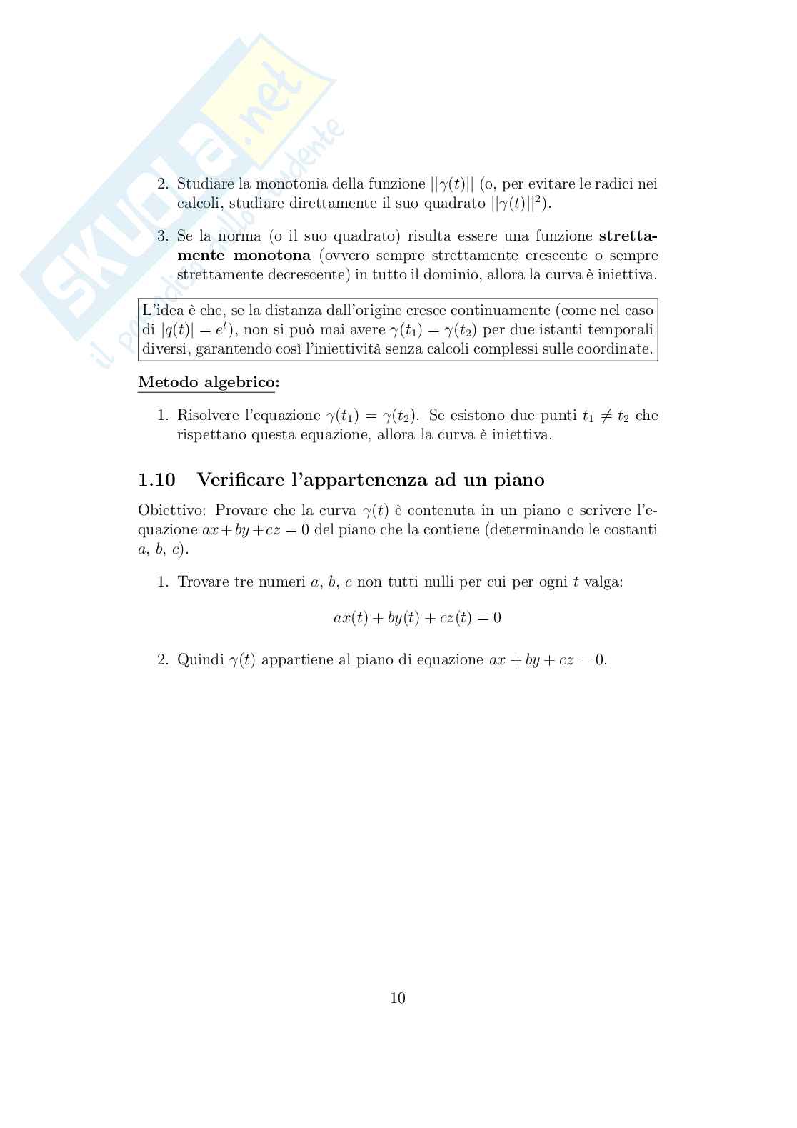 Appunti Analisi matematica II per Ingegneria, Tecniche di risoluzione per esame Pag. 11