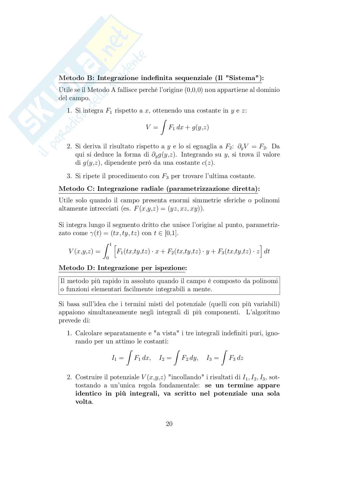 Appunti Analisi matematica II per Ingegneria, Tecniche di risoluzione per esame Pag. 21