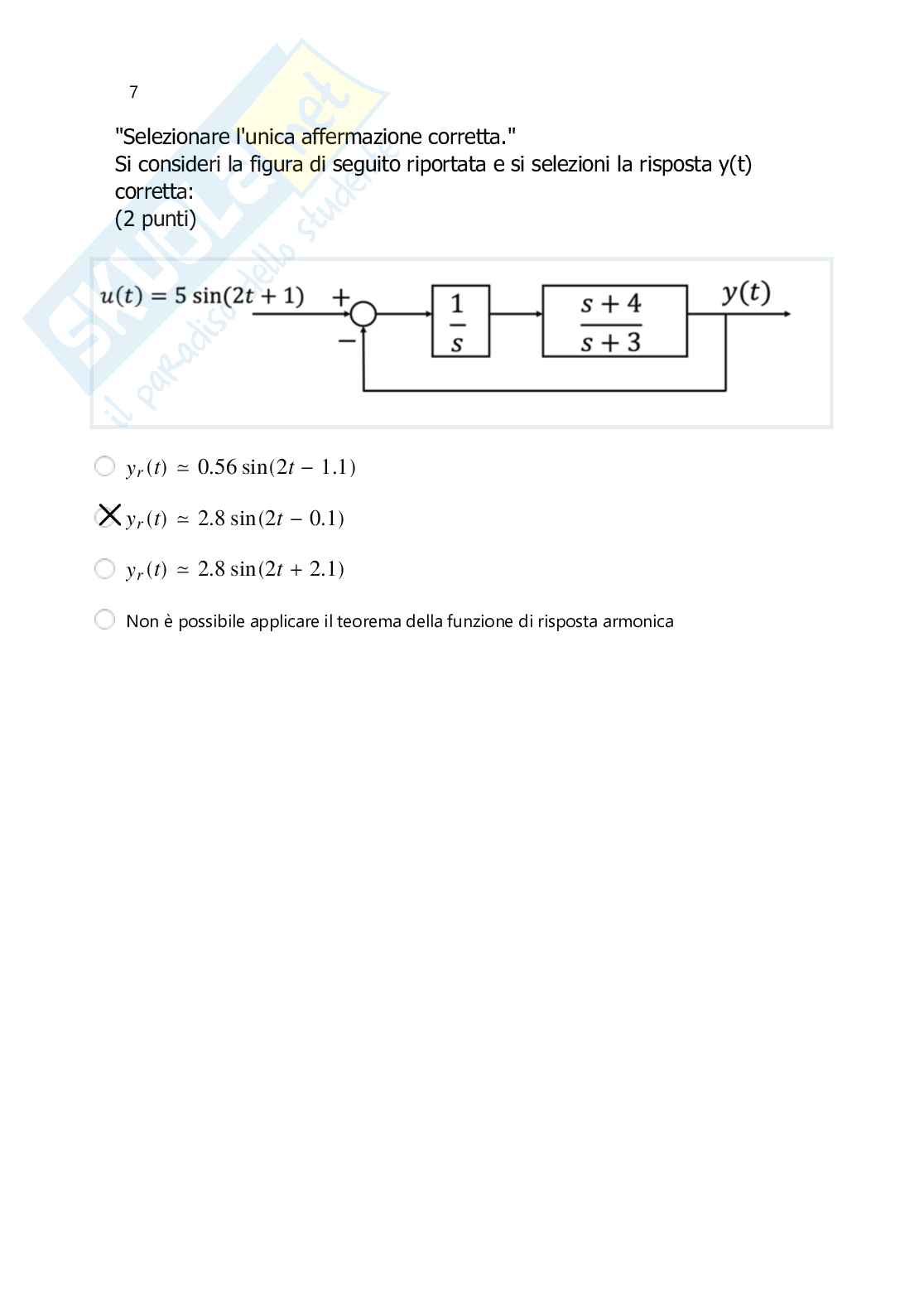 Soluzioni tracce esame Fondamenti di Automatica Pag. 41