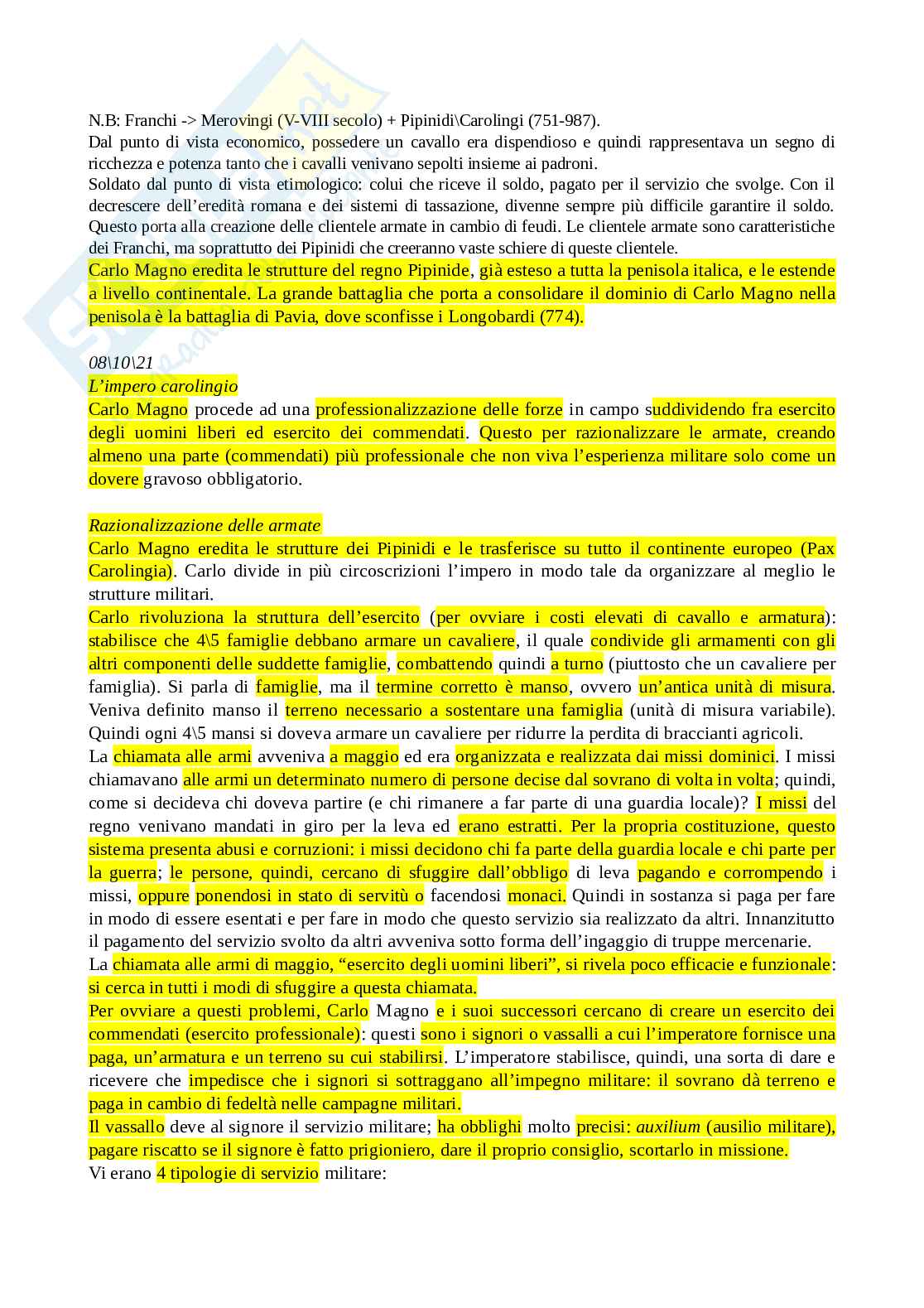 Istituzioni militari - Appunti completi Pag. 6