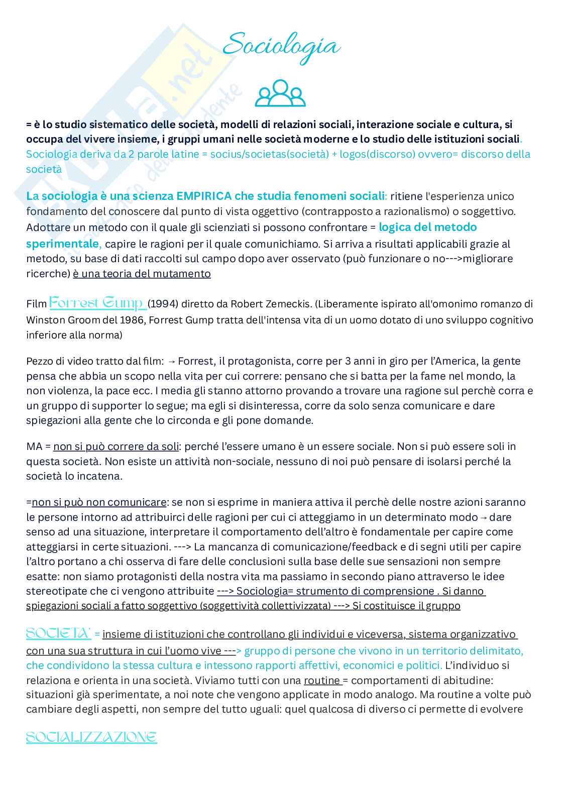 Riassunto esame Sociologia, Prof. Lombardi Marco, libro consigliato Storia del pensiero sociologico , Izzo Pag. 1