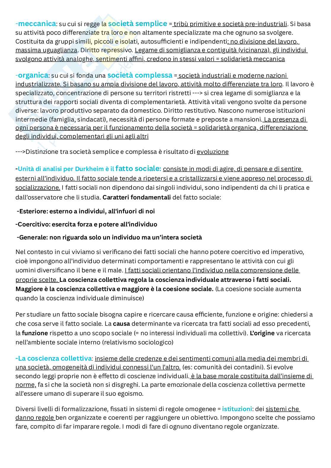 Riassunto esame Sociologia, Prof. Lombardi Marco, libro consigliato Storia del pensiero sociologico , Izzo Pag. 6