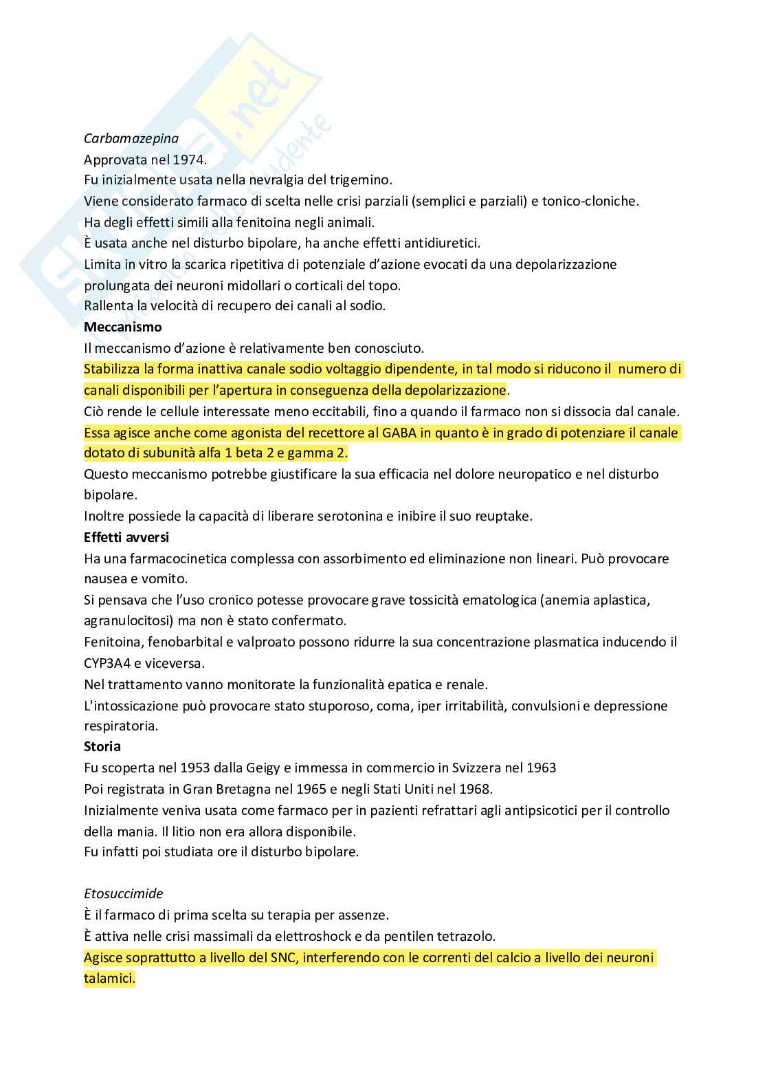 Esame di Farmacoterapia 1 - parte 2 Pag. 16