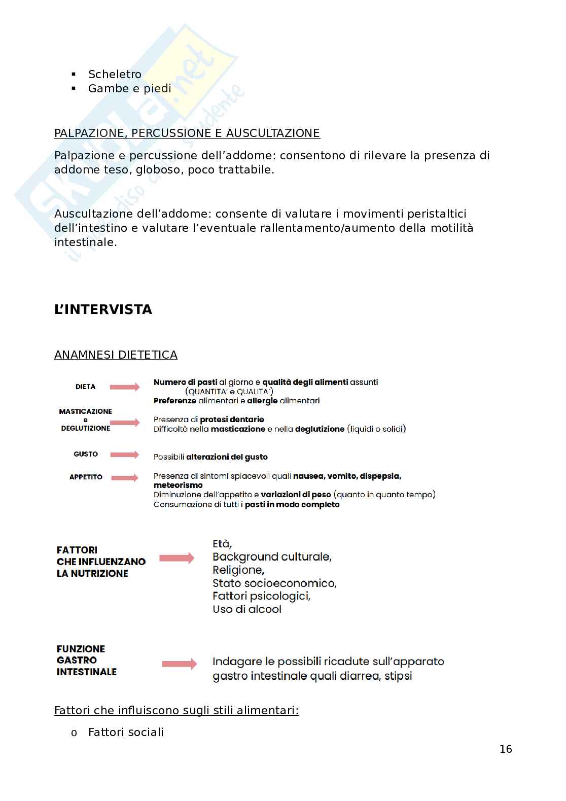 Infermieristica clinica Pag. 16