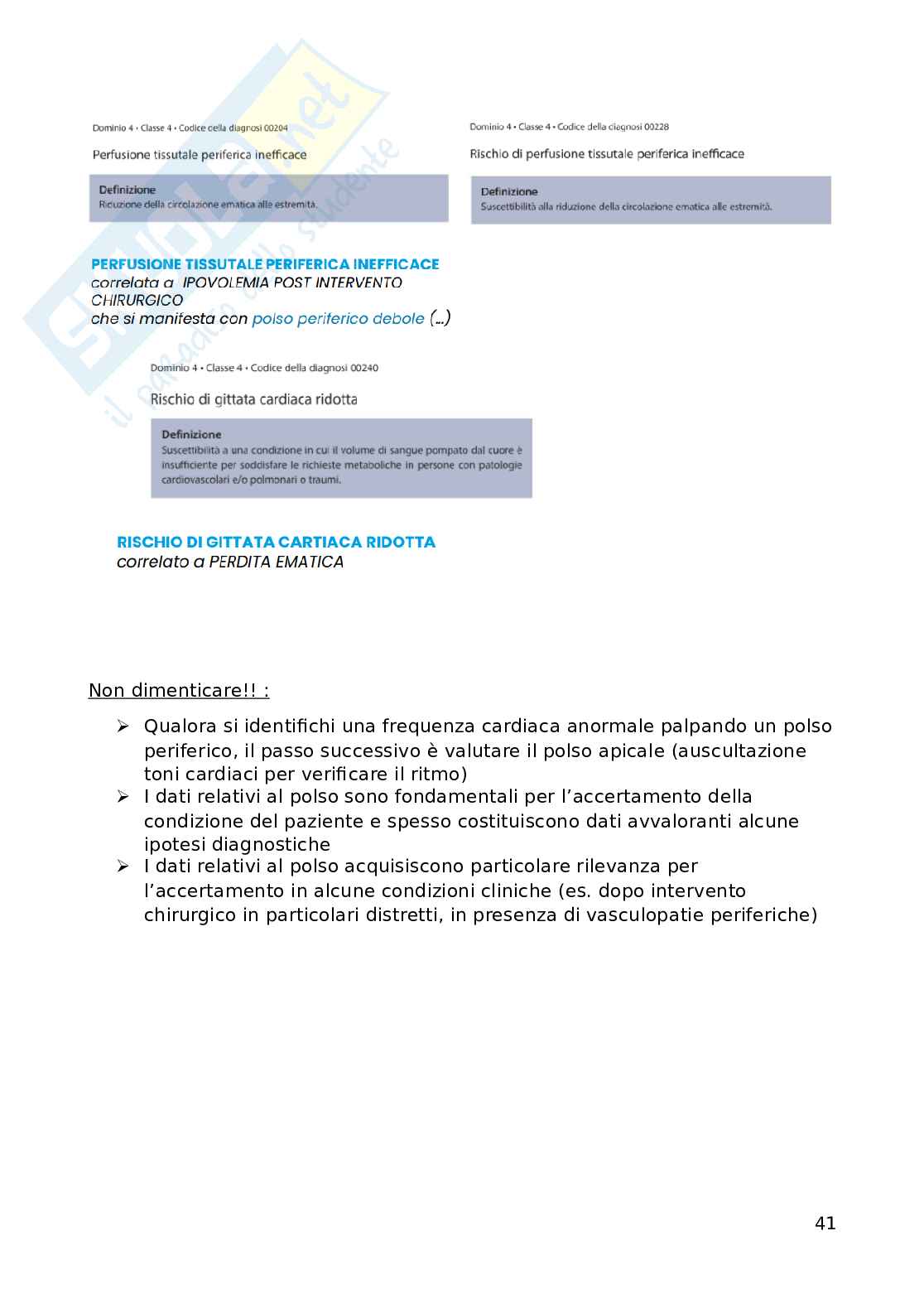 Infermieristica clinica Pag. 41