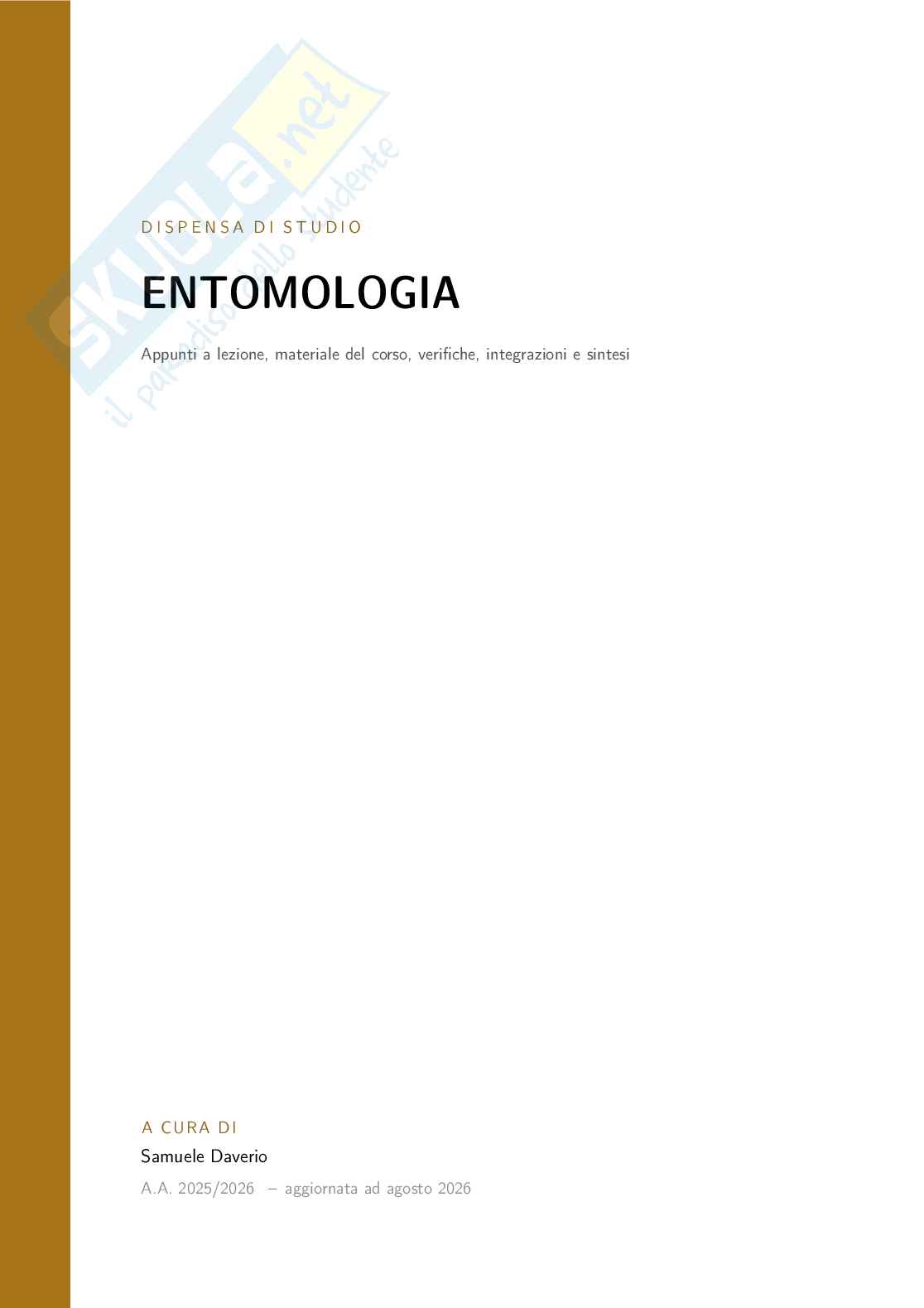 Entomologia agraria - corso completo Pag. 1
