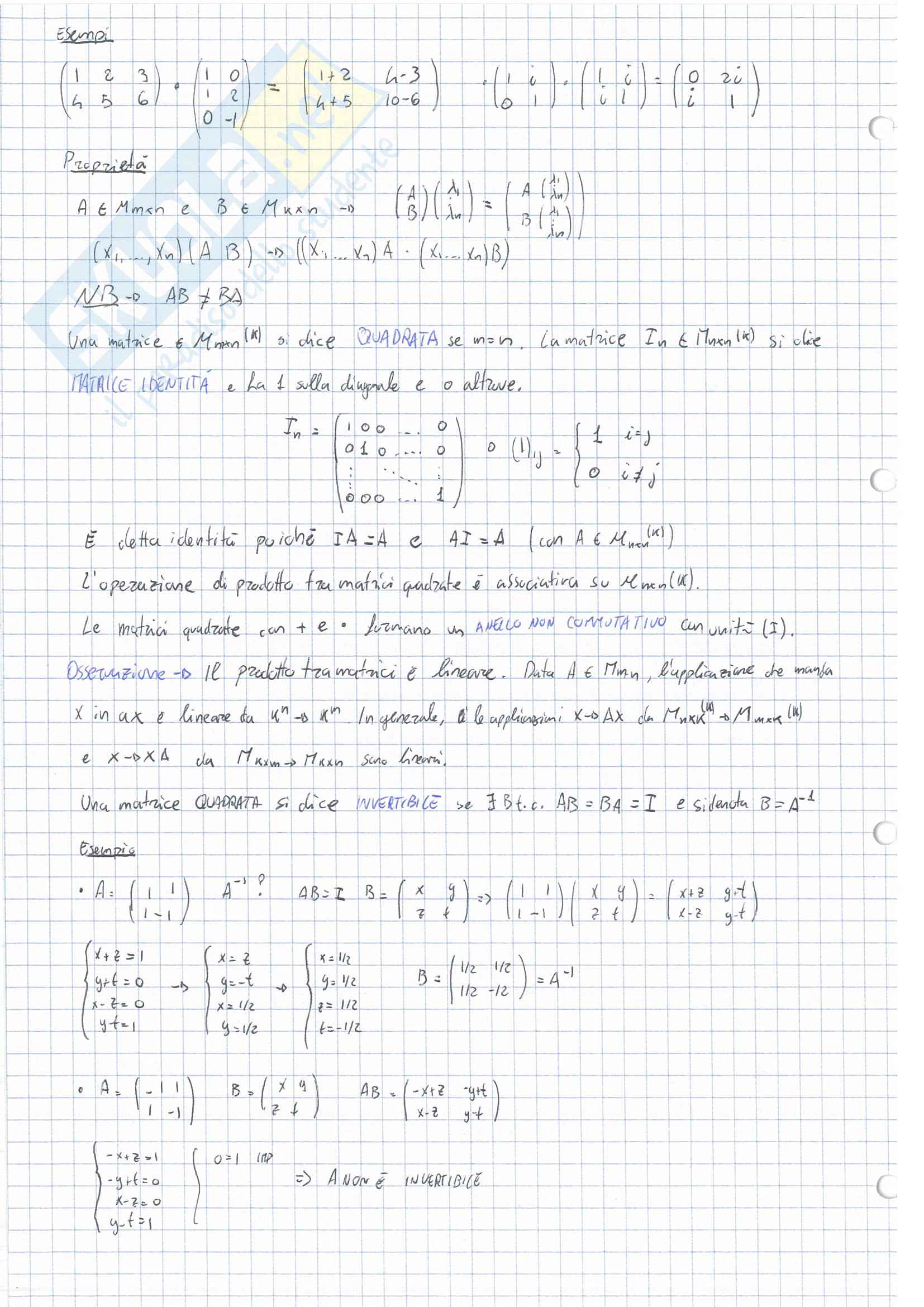 Come Passare L Esame Di Algebra Lineare
