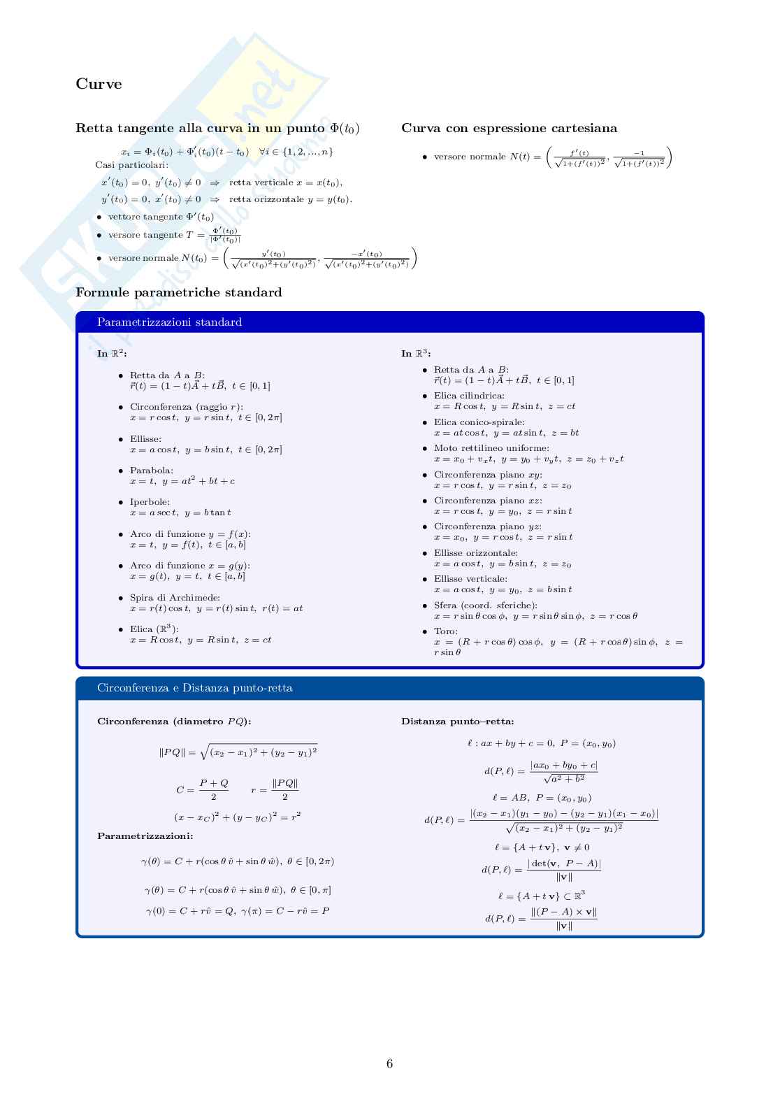 Formulario Analisi matematica 2 completo Pag. 6