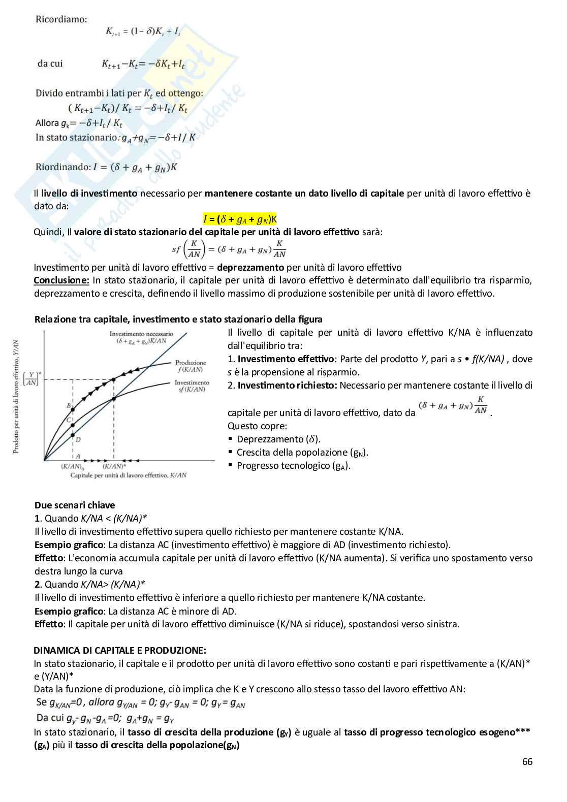 Riassunto esame Macroeconomia, Prof. Bassetti Thomas, libro consigliato Scoprire la macroeconomia. Volume I e Volume II, Blanchard, Amighini, Giavazzi Pag. 66