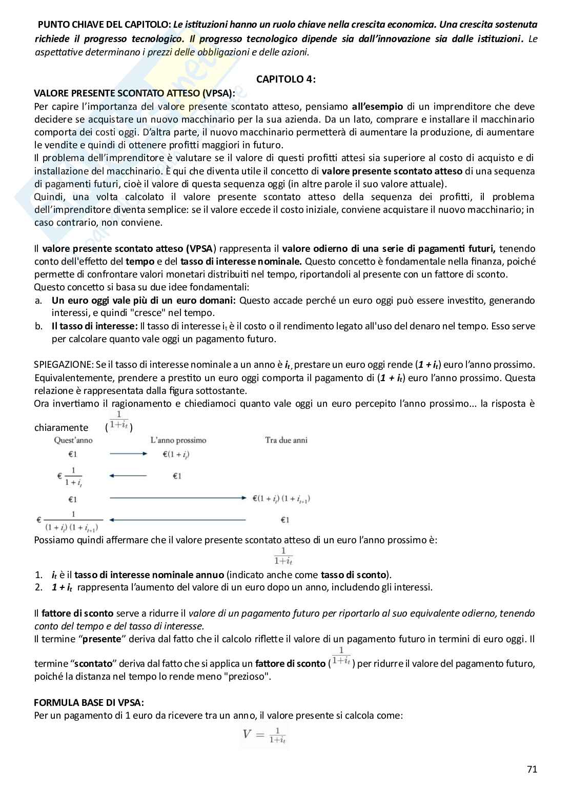 Riassunto esame Macroeconomia, Prof. Bassetti Thomas, libro consigliato Scoprire la macroeconomia. Volume I e Volume II, Blanchard, Amighini, Giavazzi Pag. 71