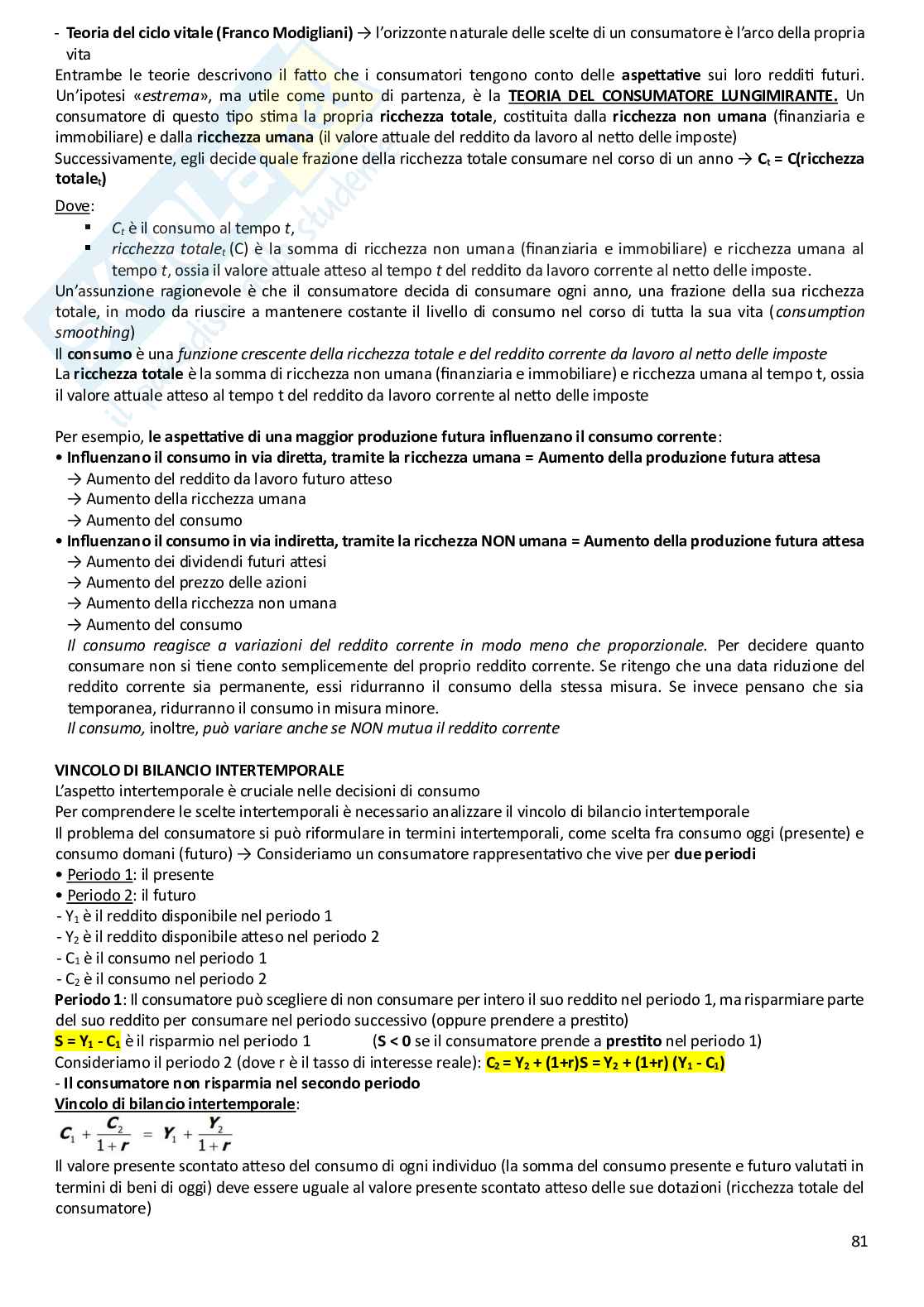 Riassunto esame Macroeconomia, Prof. Bassetti Thomas, libro consigliato Scoprire la macroeconomia. Volume I e Volume II, Blanchard, Amighini, Giavazzi Pag. 81
