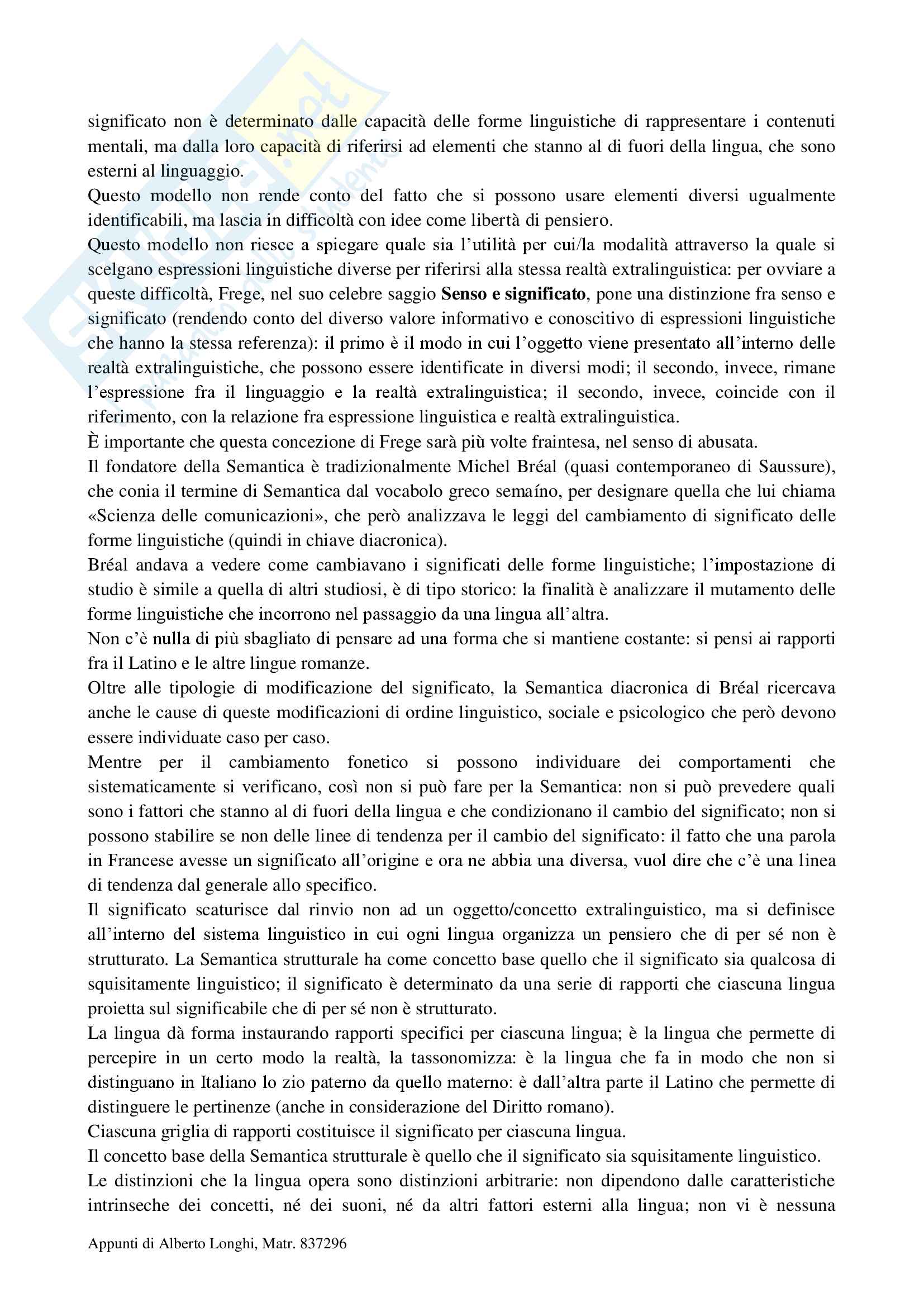 Fondamenti di Linguistica II Pag. 6