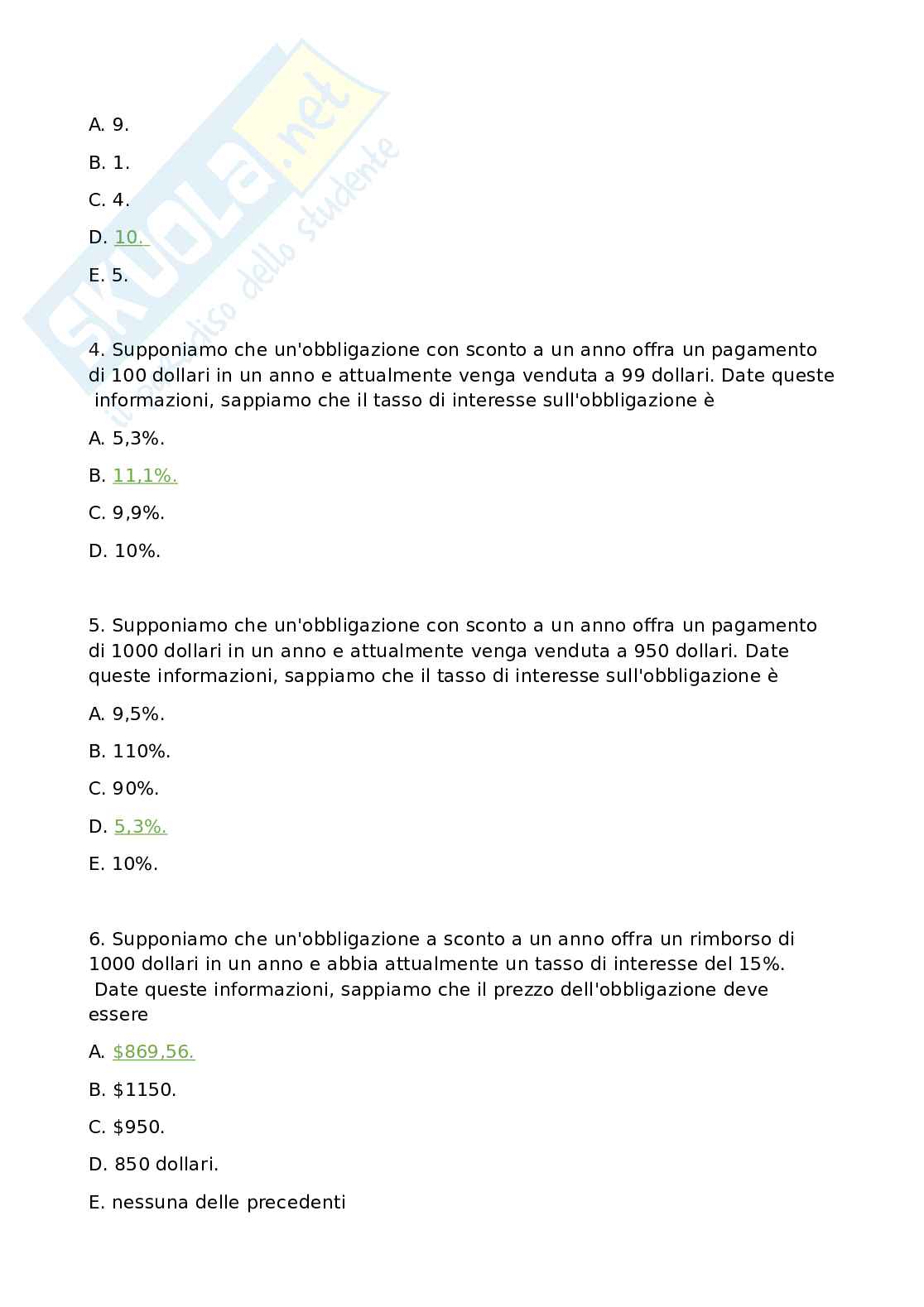 Domande per Macroeconomia  Pag. 26