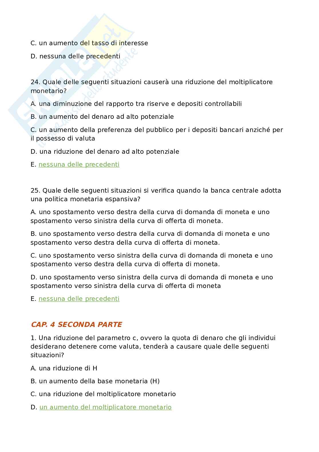 Domande per Macroeconomia  Pag. 31