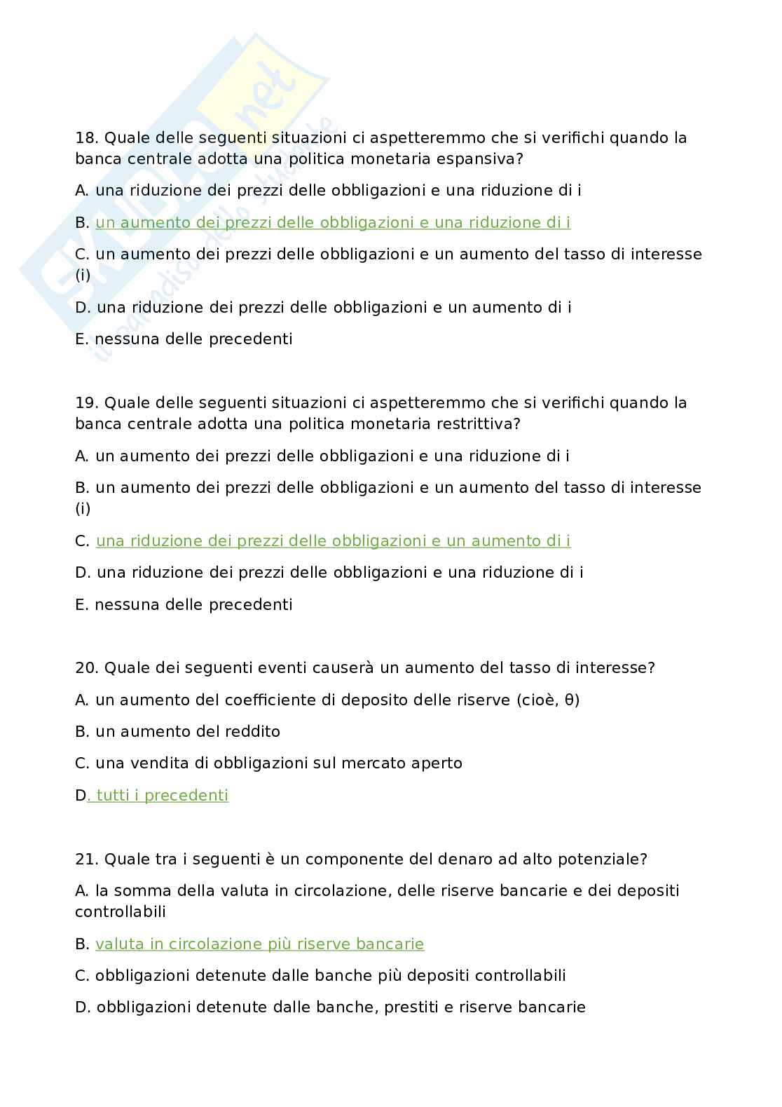 Domande per Macroeconomia  Pag. 36