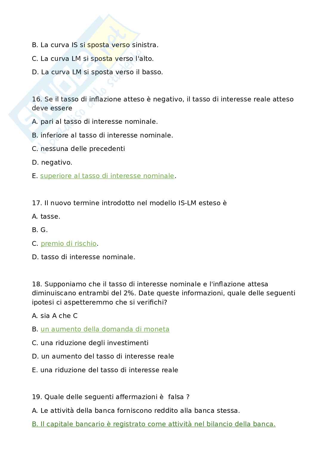 Domande per Macroeconomia  Pag. 41