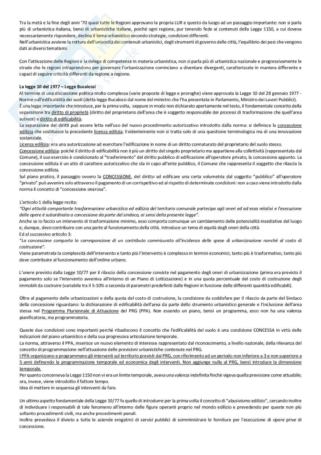 Appunti corso di Urbanistica I Pag. 41