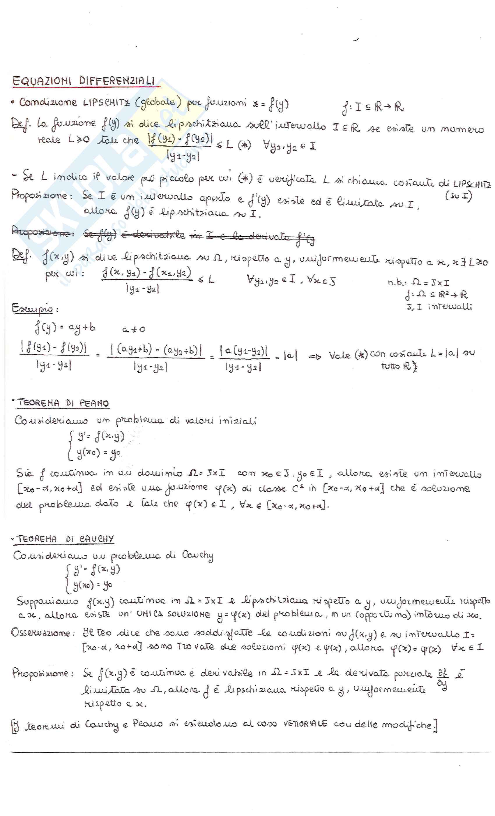 Analisi 2 - nozioni generali di teoria + formule Pag. 21
