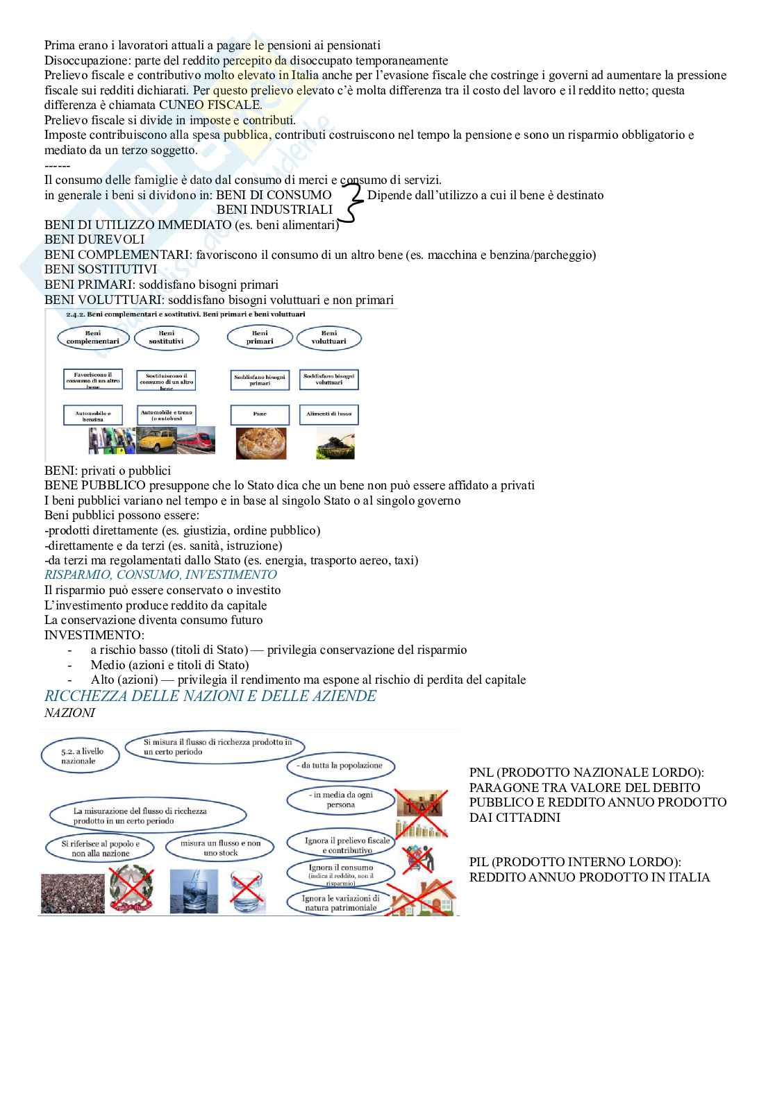 Riassunto esame Economia aziendale, Prof. Russo Paolo, libro consigliato Le aziende. Obiettivi, logica ed esperienze nella produzione della ricchezza, Russo   Pag. 2