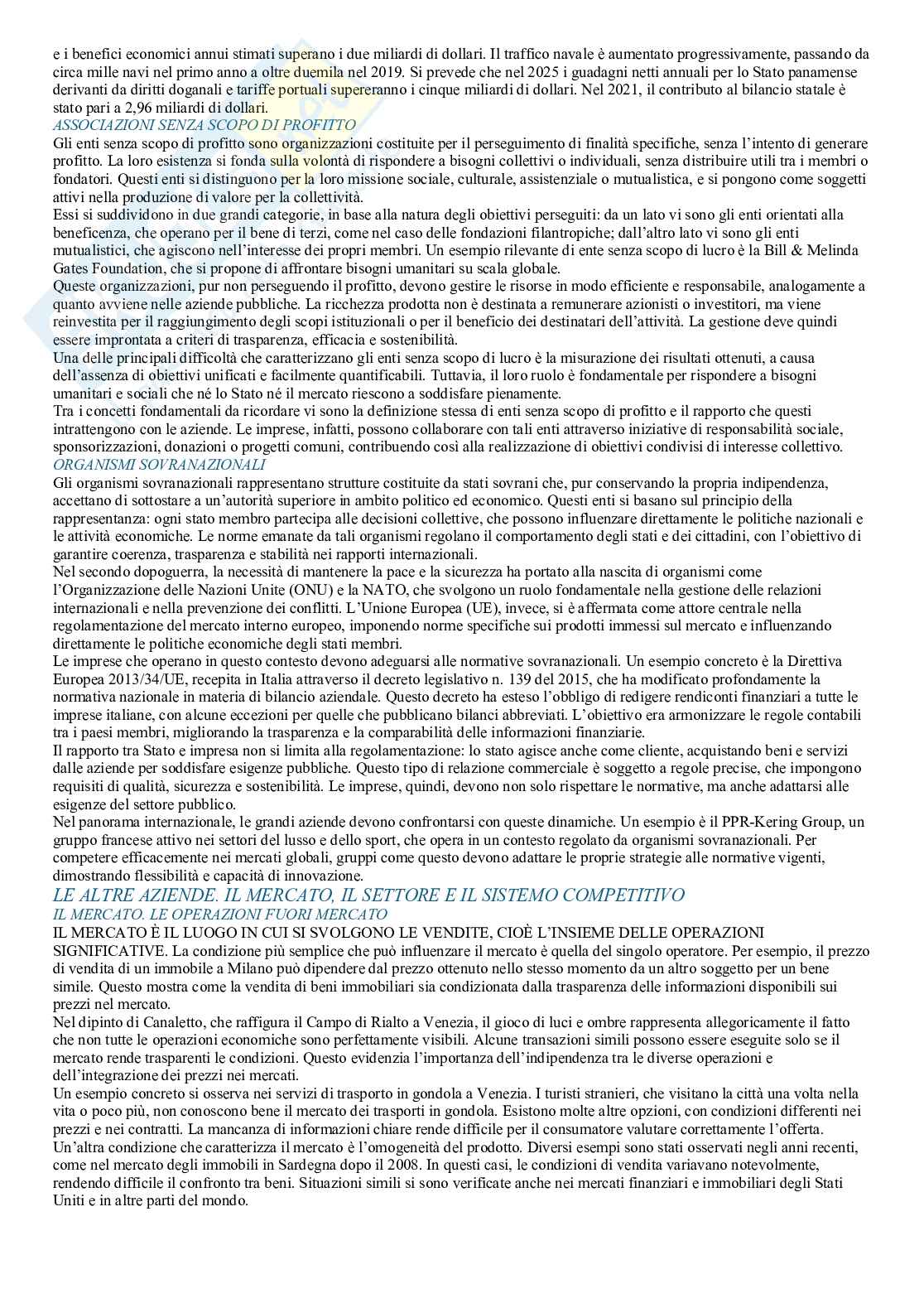 Riassunto esame Economia aziendale, Prof. Russo Paolo, libro consigliato Le aziende. Obiettivi, logica ed esperienze nella produzione della ricchezza, Russo   Pag. 21