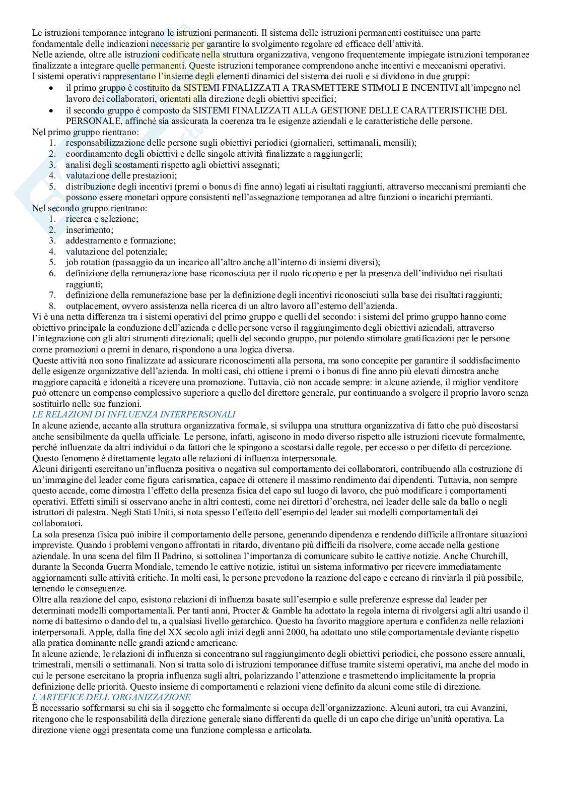 Riassunto esame Economia aziendale, Prof. Russo Paolo, libro consigliato Le aziende. Obiettivi, logica ed esperienze nella produzione della ricchezza, Russo   Pag. 46