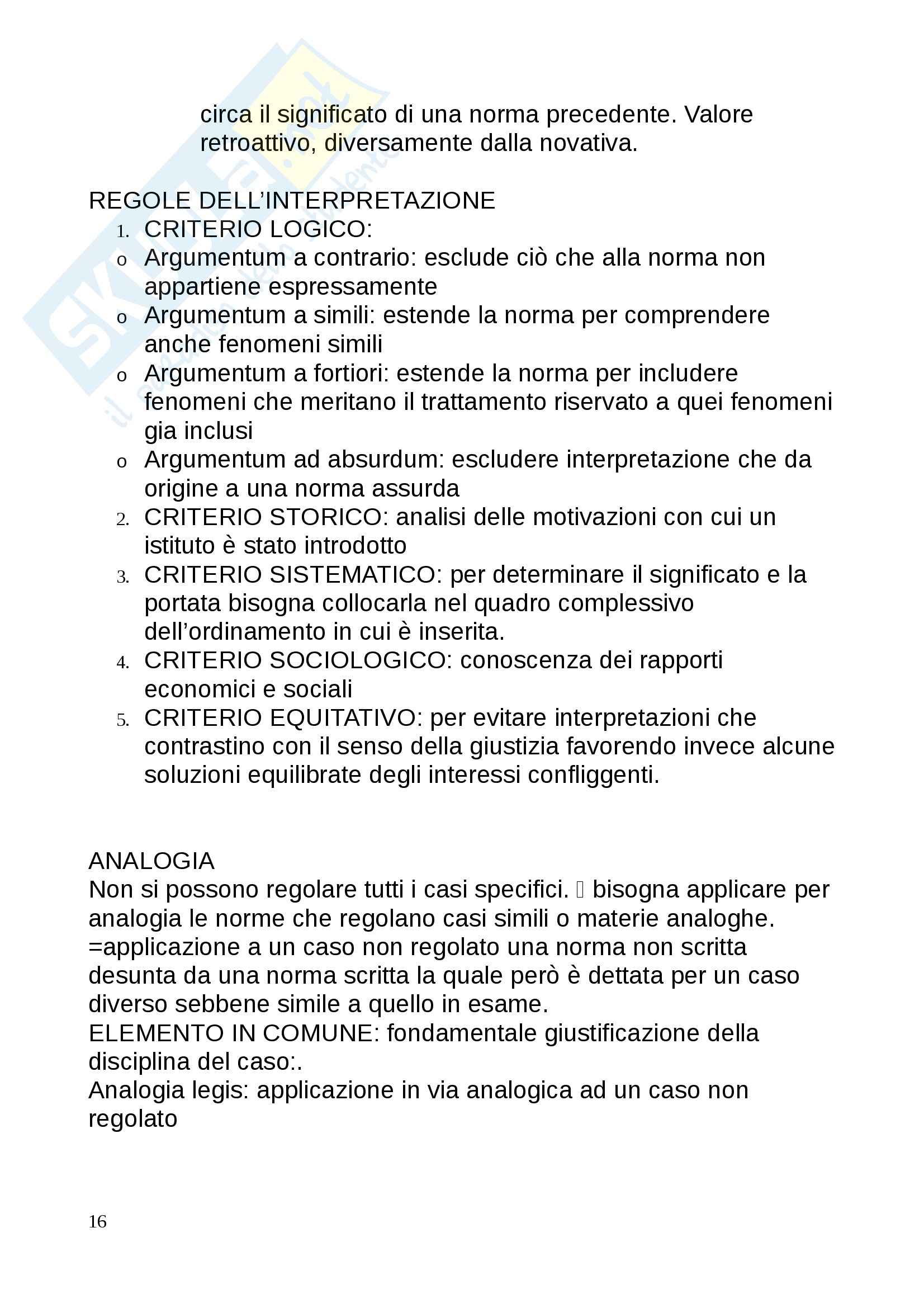 Riassunto esame Diritto privato, prof. Calvi, libro consigliato Manuale di diritto privato, Torrente, Schlesinger Pag. 16