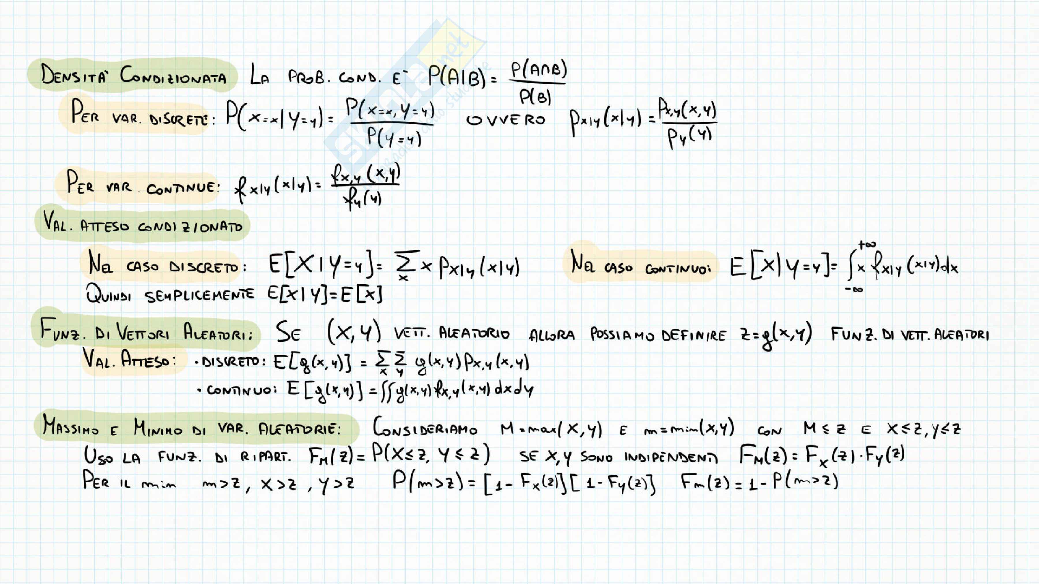 Probabilità e statistica Pag. 11