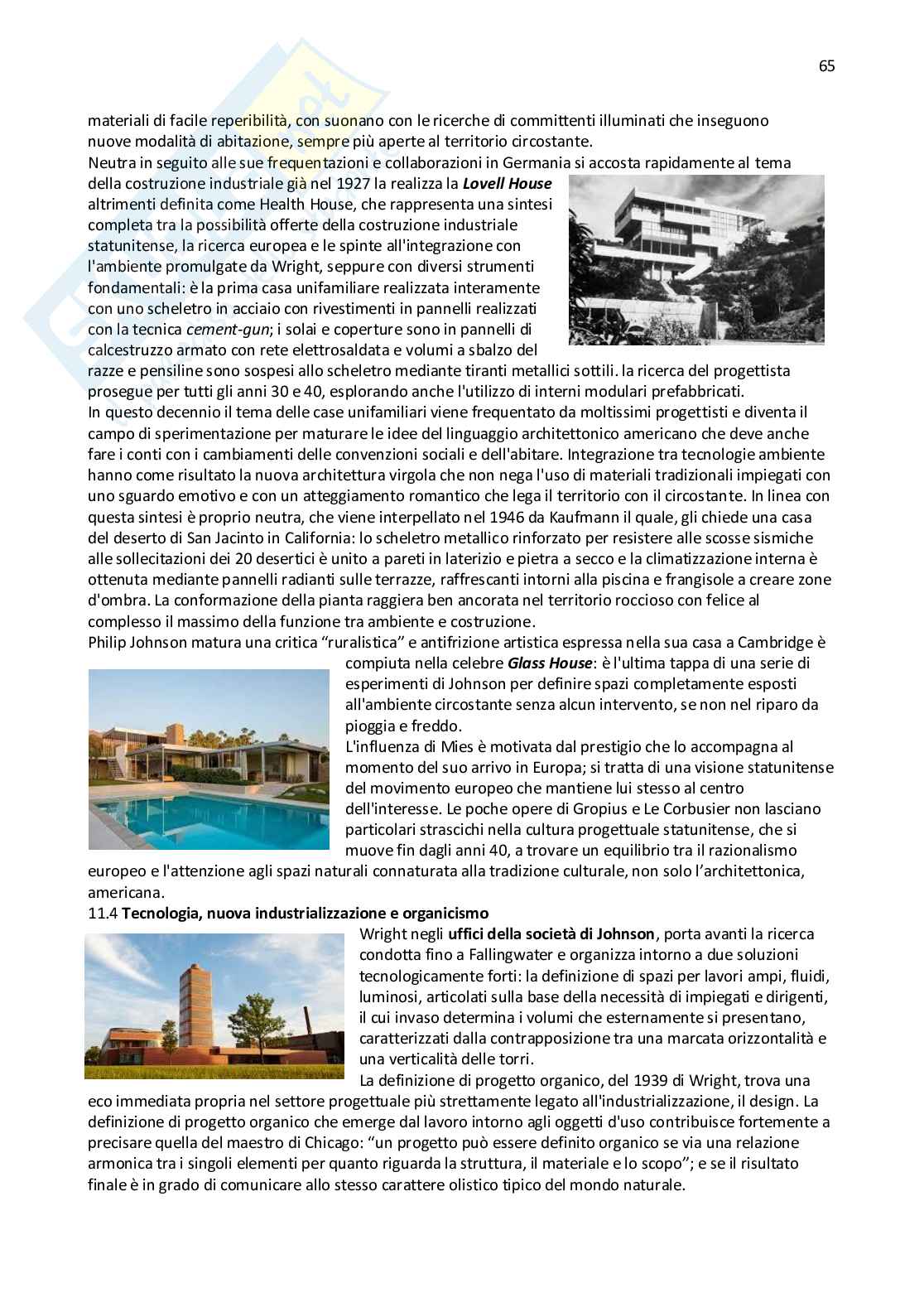 Riassunto esame Storia dell’architettura contemporanea, Prof. Romano Antonella, libro consigliato Una storia dell’architettura contemporanea , Elena Dellapiana, Guido Montanari Pag. 66