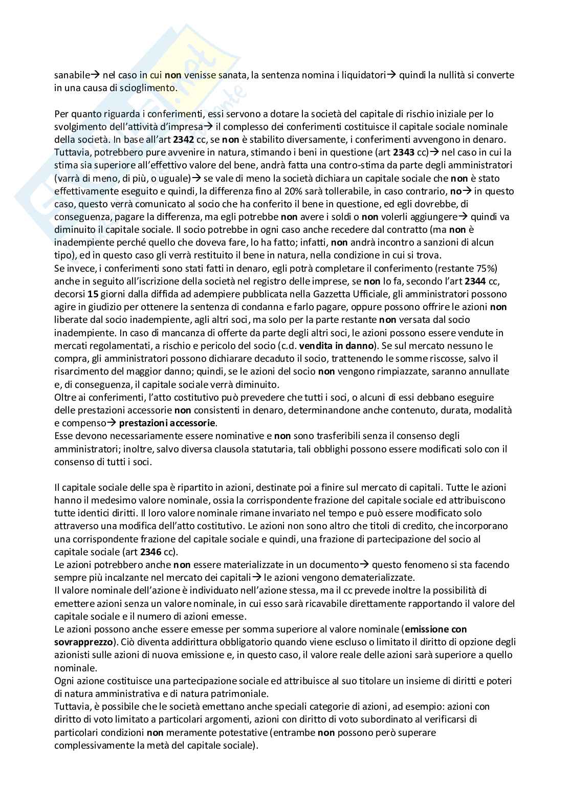 Appunti presi a lezione per l'esame di Diritto commerciale e integrati con il Manuale di diritto commerciale - Settima edizione, Gian Franco Campobasso Pag. 21