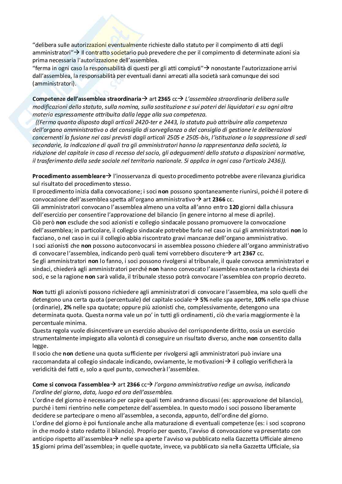 Appunti presi a lezione per l'esame di Diritto commerciale e integrati con il Manuale di diritto commerciale - Settima edizione, Gian Franco Campobasso Pag. 26