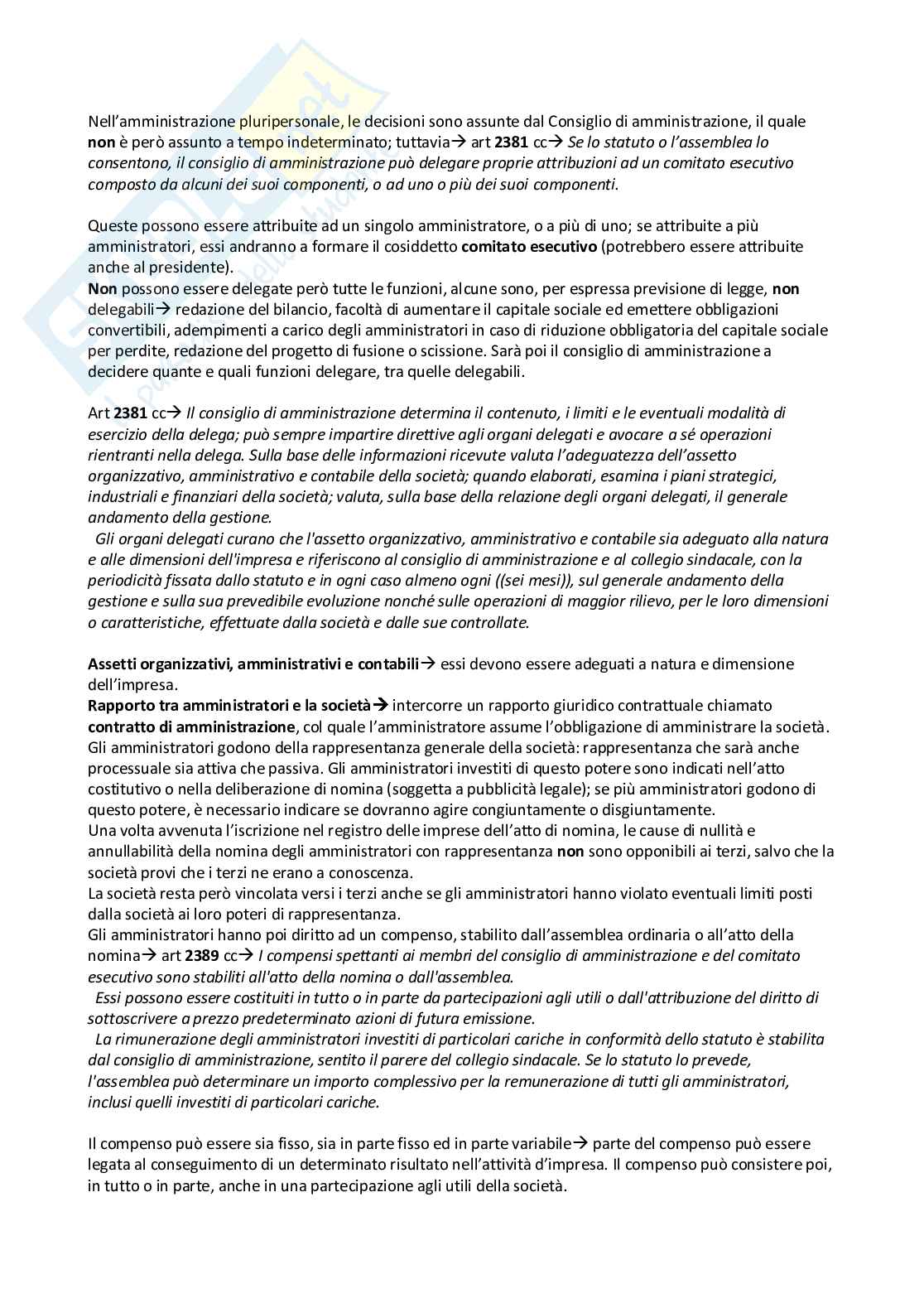 Appunti presi a lezione per l'esame di Diritto commerciale e integrati con il Manuale di diritto commerciale - Settima edizione, Gian Franco Campobasso Pag. 31