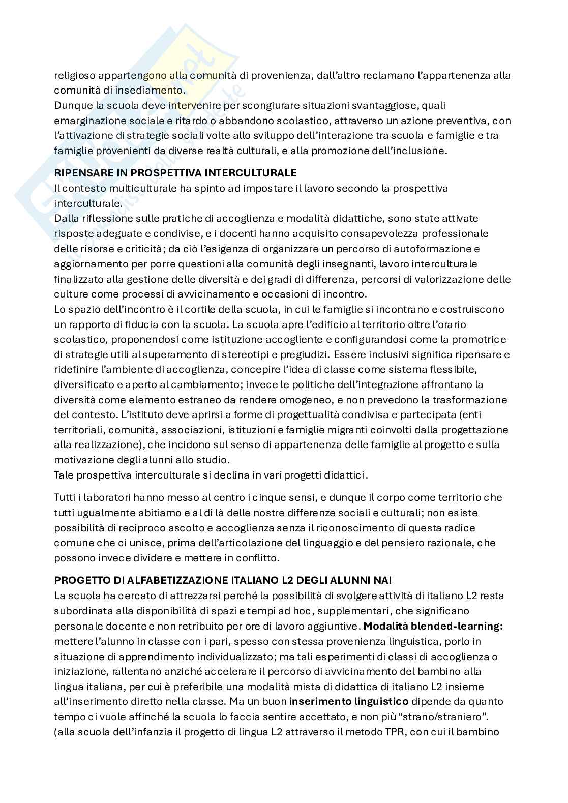 Pedagogia Interculturale (B024373) - Kit completo, appunti e articoli | SFP Notes Vol. 19 Pag. 21