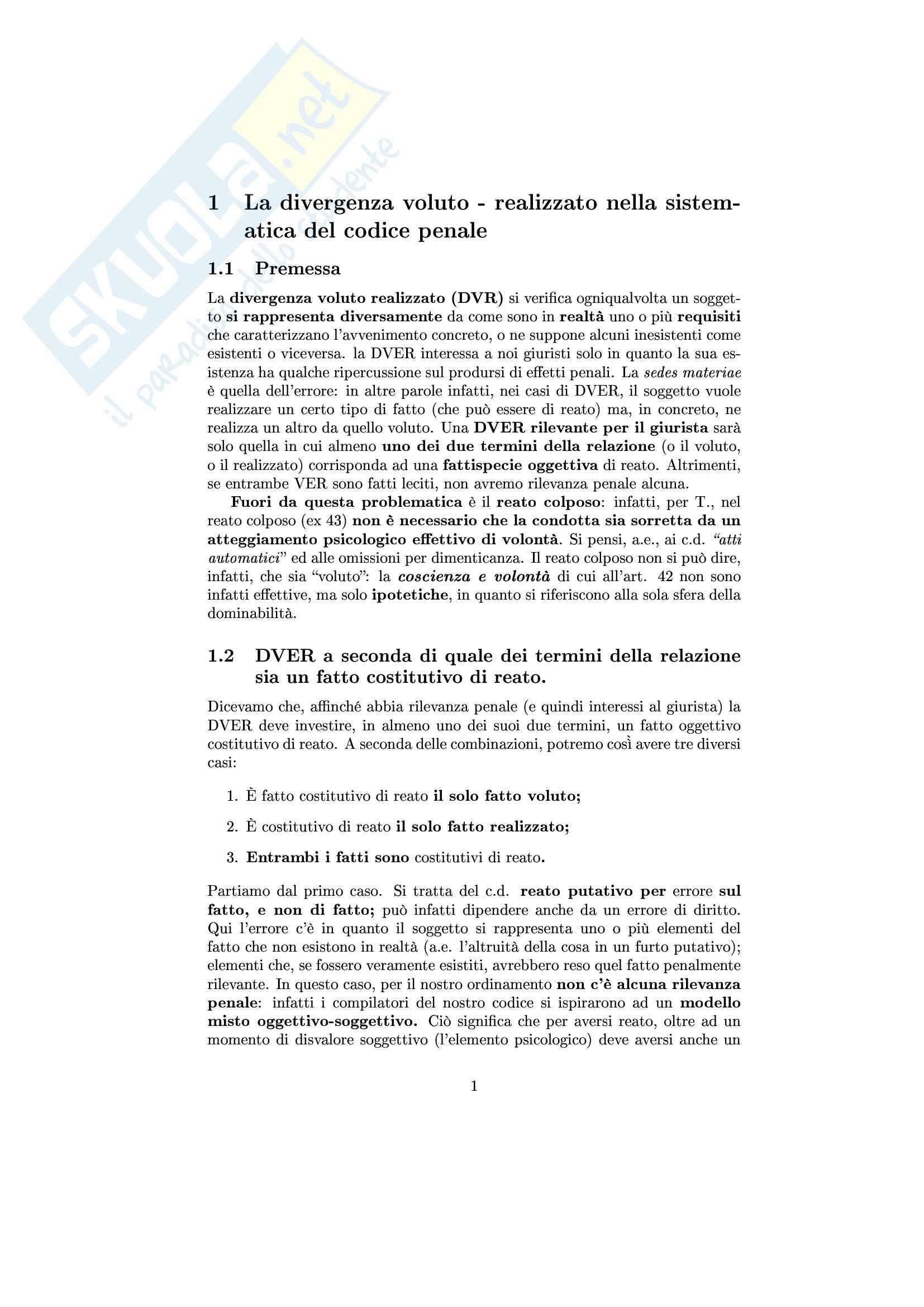 Diritto penale II - Riassunto esame, prof. Trapani Pag. 1